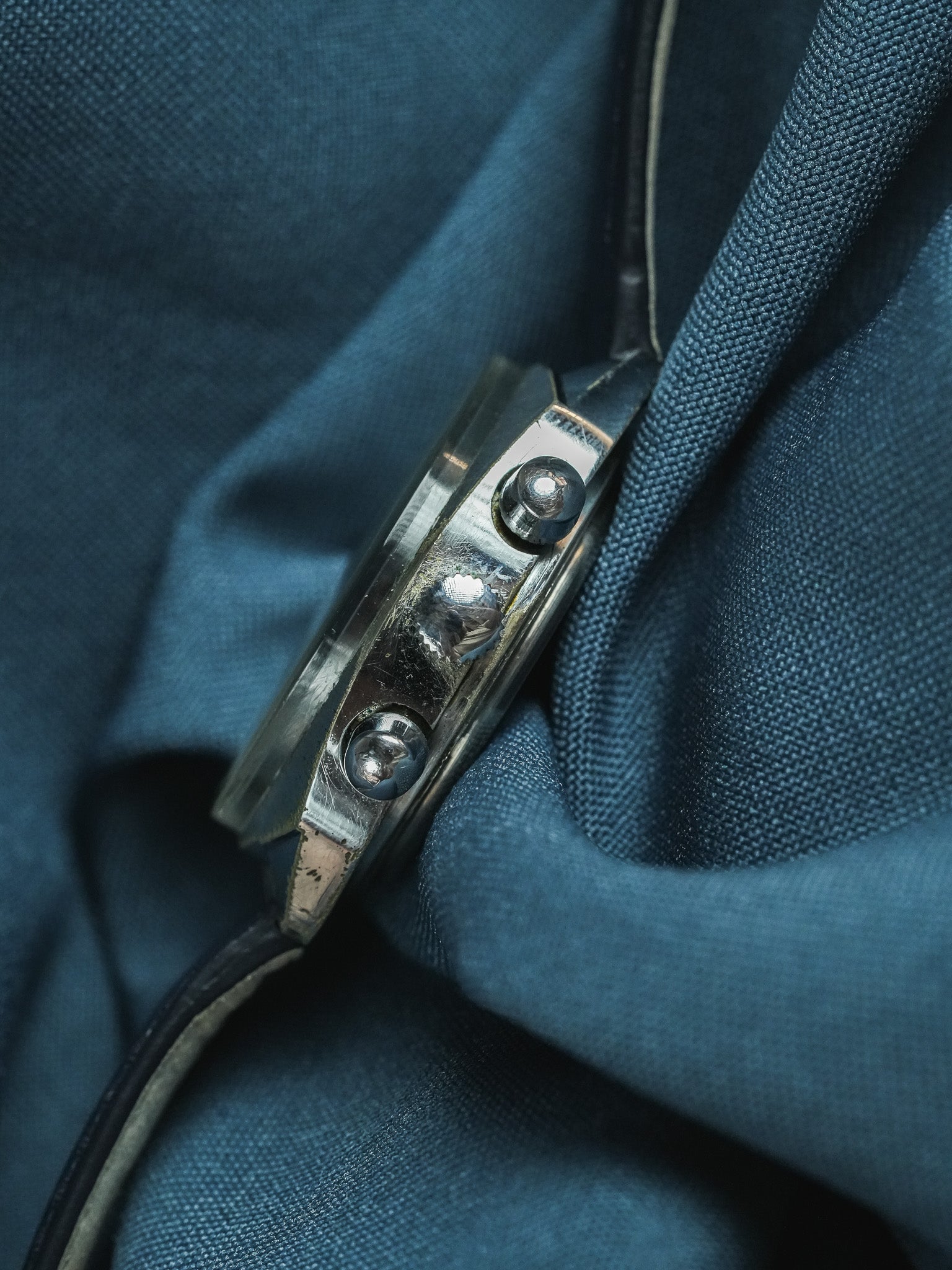 Poljot - Chronographe Date Bleu Lunette intérieure - 1960s - Atelier Victor - Vintage Shop