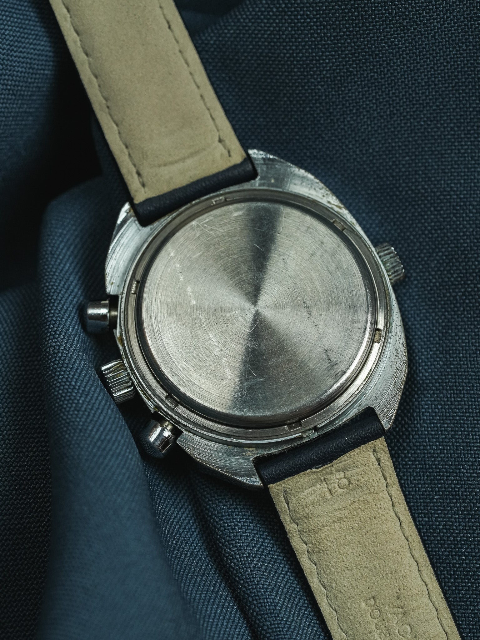 Poljot - Chronographe Date Bleu Lunette intérieure - 1960s - Atelier Victor - Vintage Shop