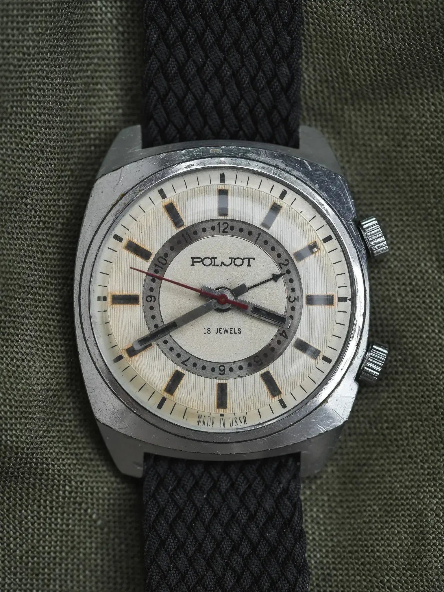 Poljot - Double Index Alarme Acier - 1970s - Atelier Victor