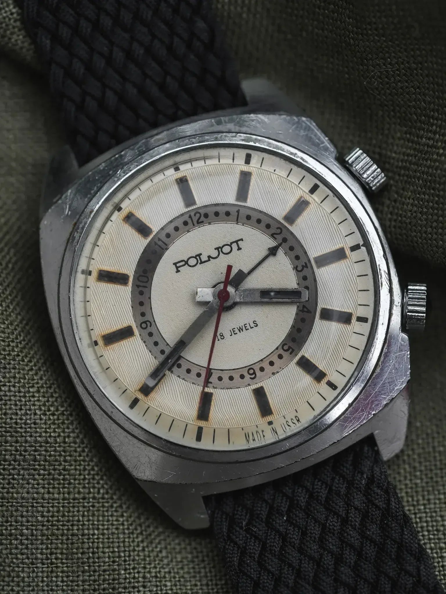 Poljot - Double Index Alarme Acier - 1970s - Atelier Victor