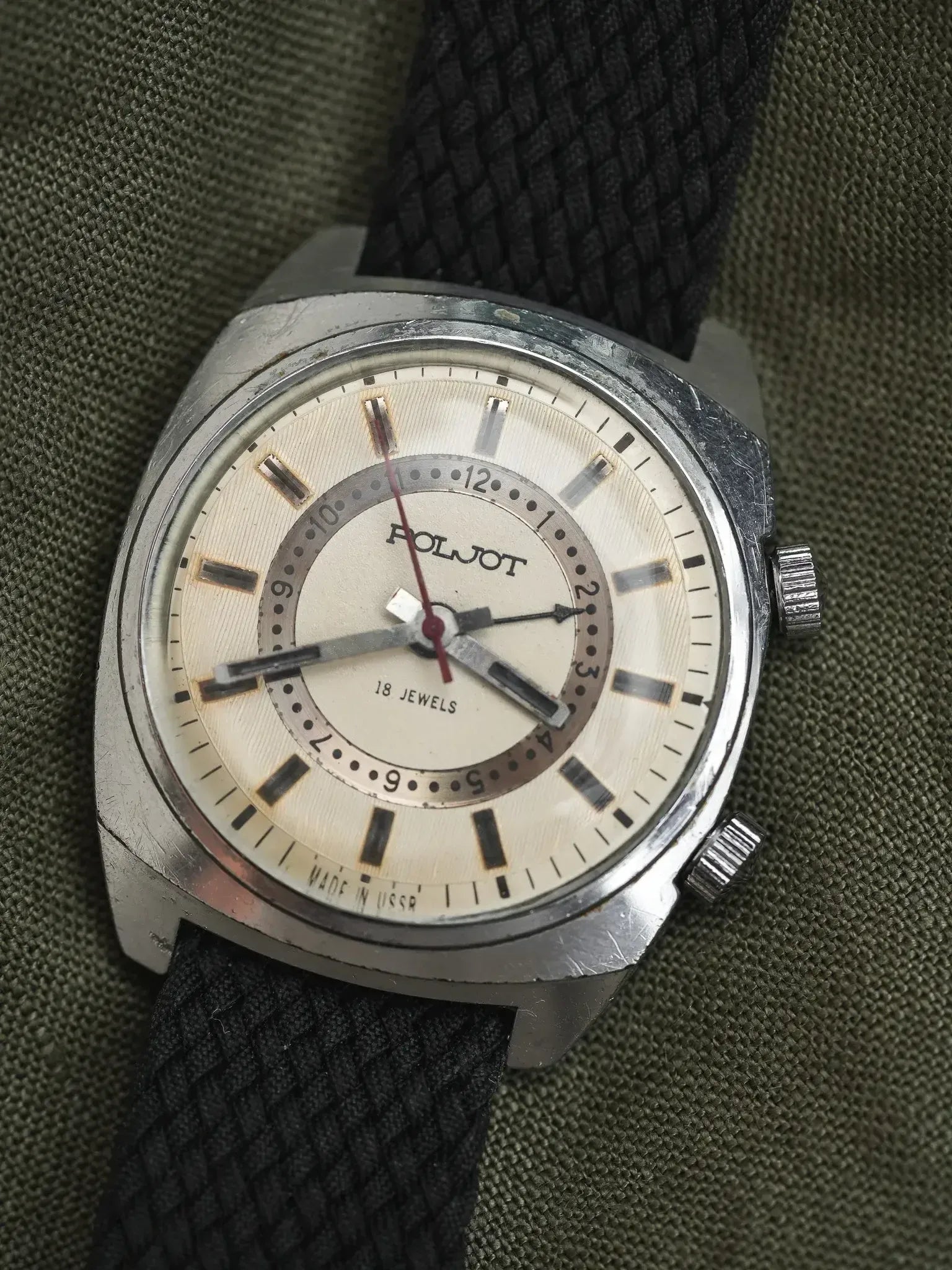 Poljot - Double Index Alarme Acier - 1970s - Atelier Victor