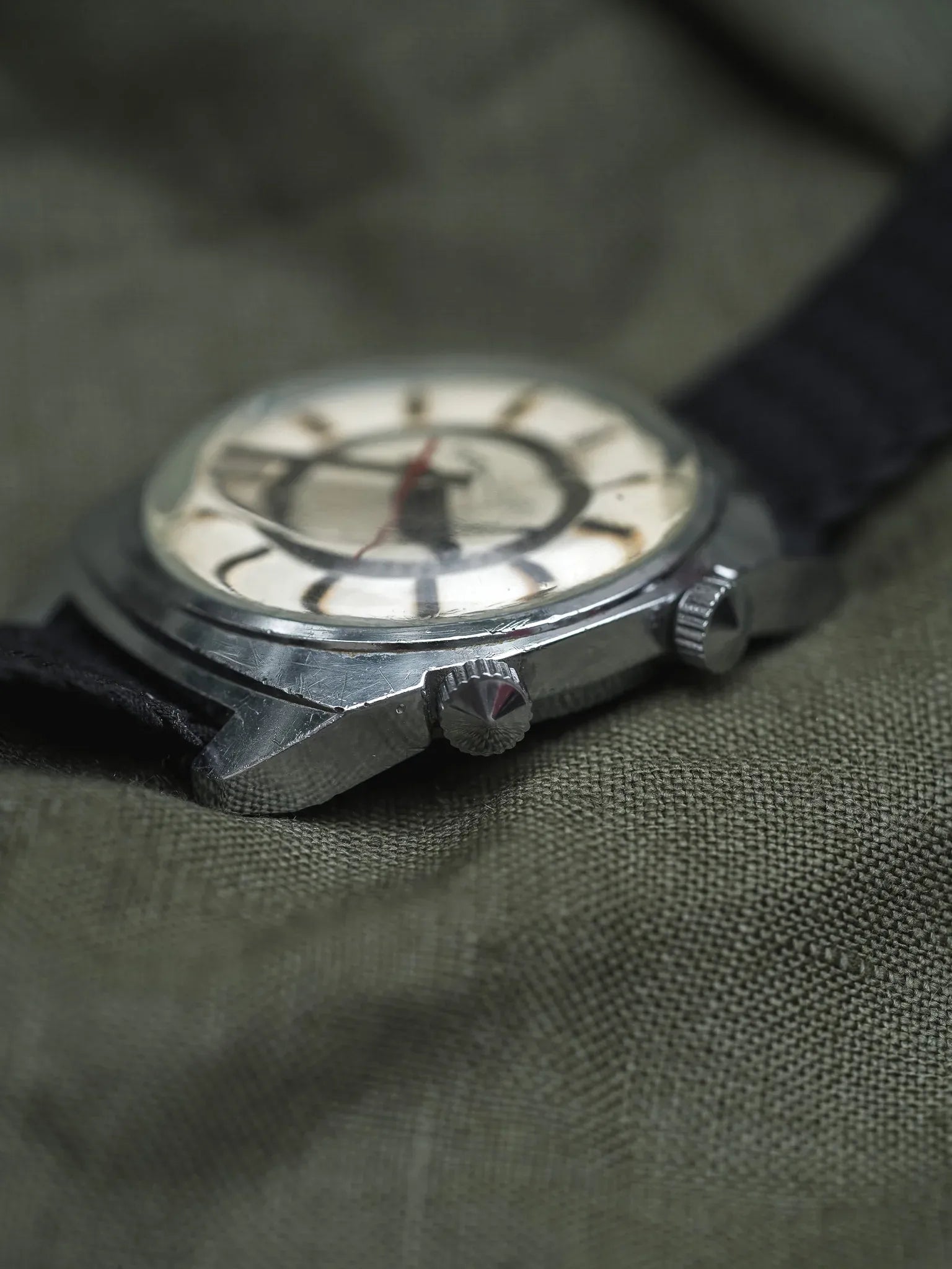 Poljot - Double Index Alarme Acier - 1970s - Atelier Victor - Vintage Shop