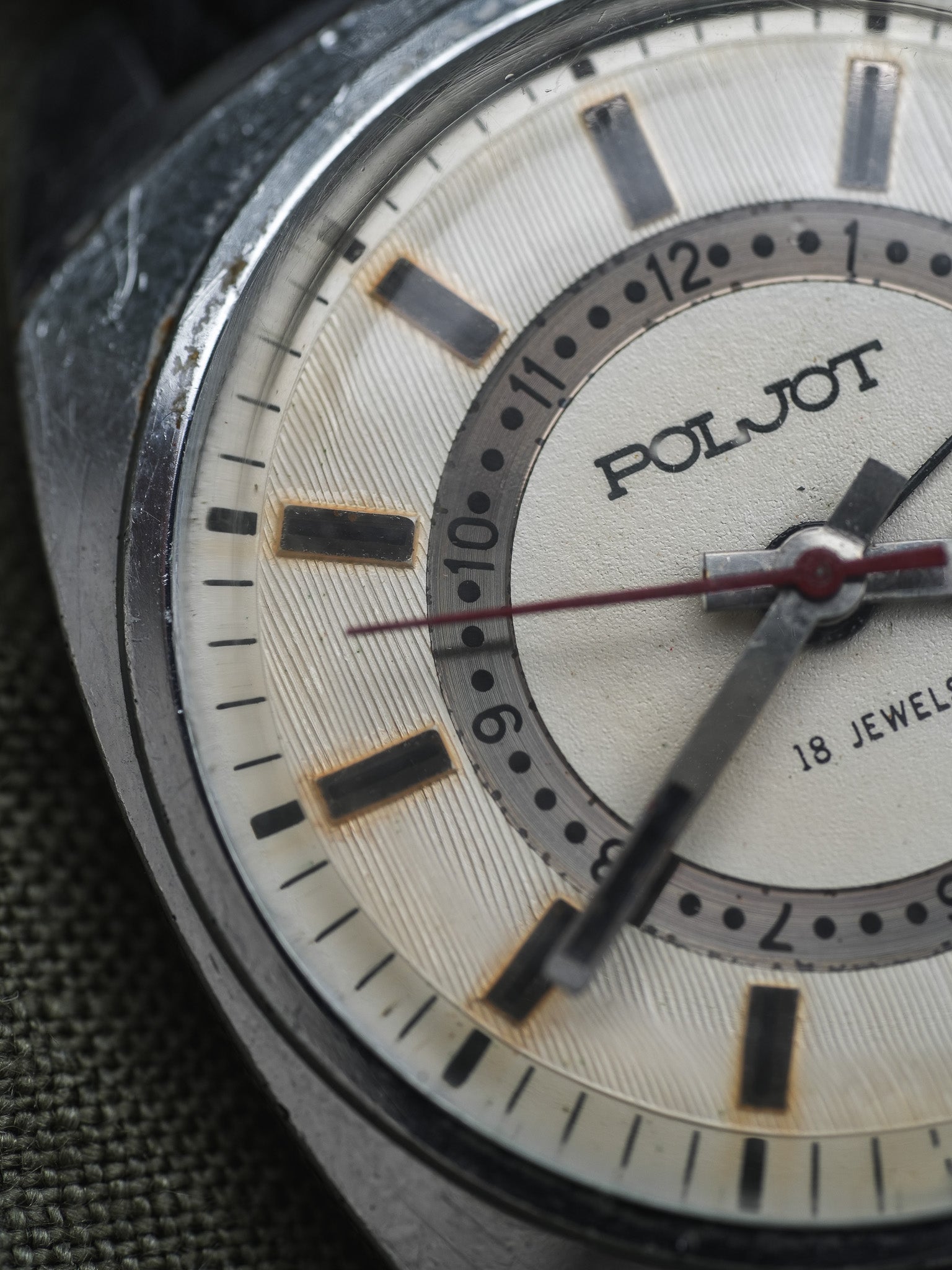Poljot - Double Index Alarme Acier - 1970s - Atelier Victor - Vintage Shop