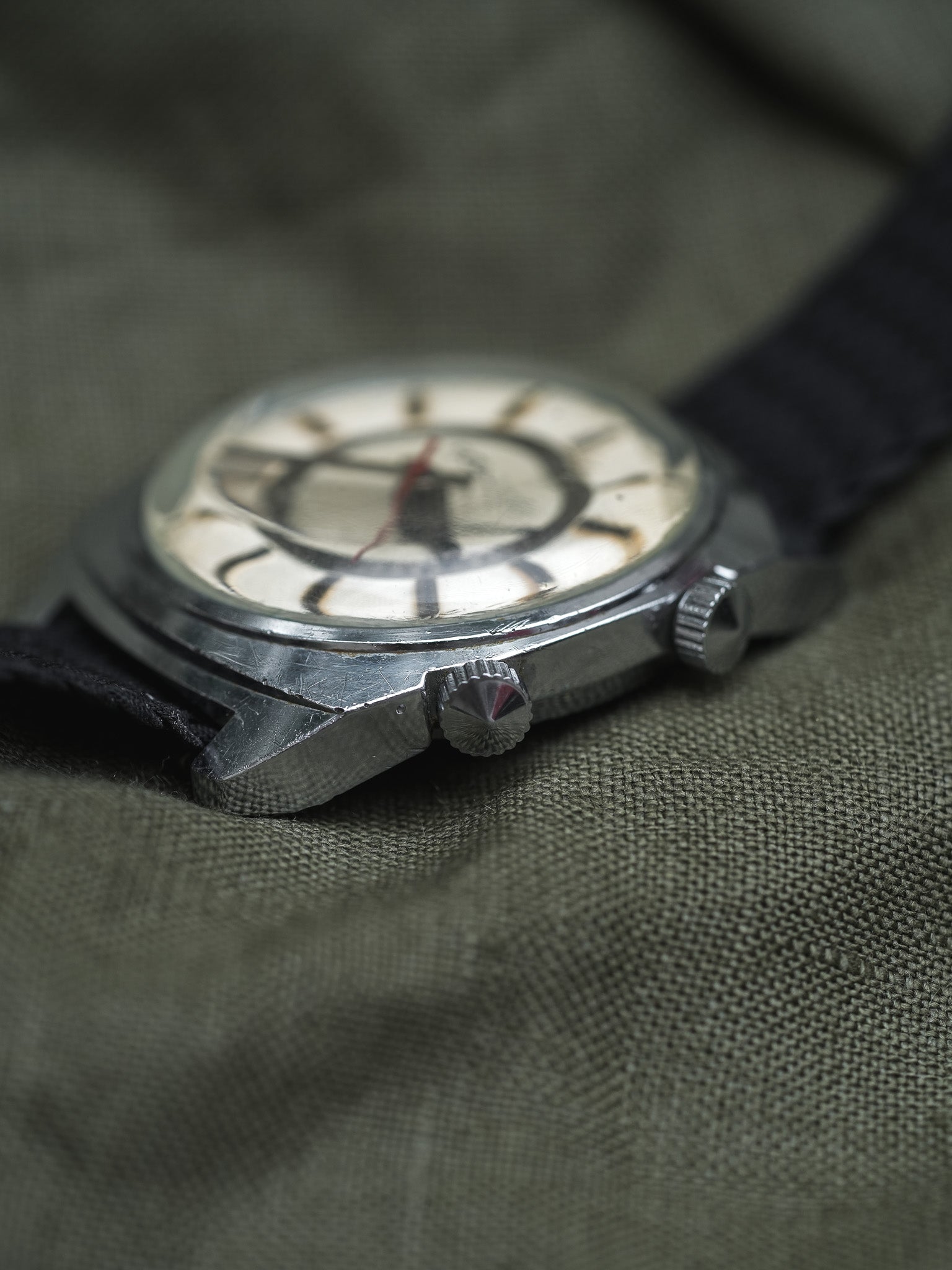 Poljot - Double Index Alarme Acier - 1970s - Atelier Victor - Vintage Shop