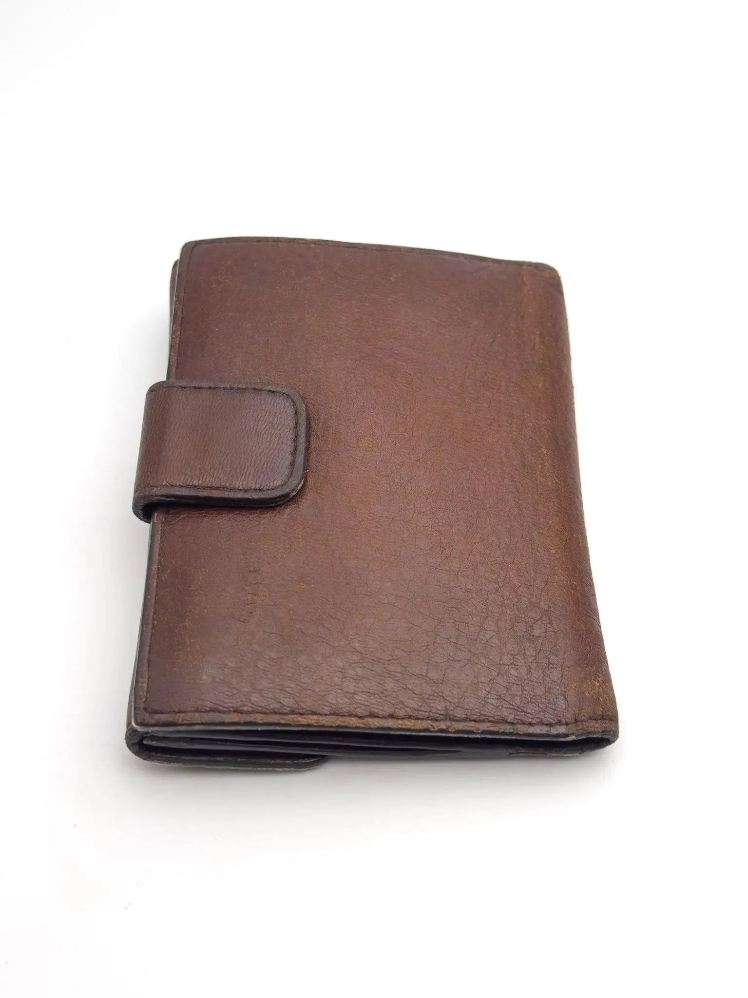 Prada - Portefeuille cuir marron - Atelier Victor - Vintage Shop