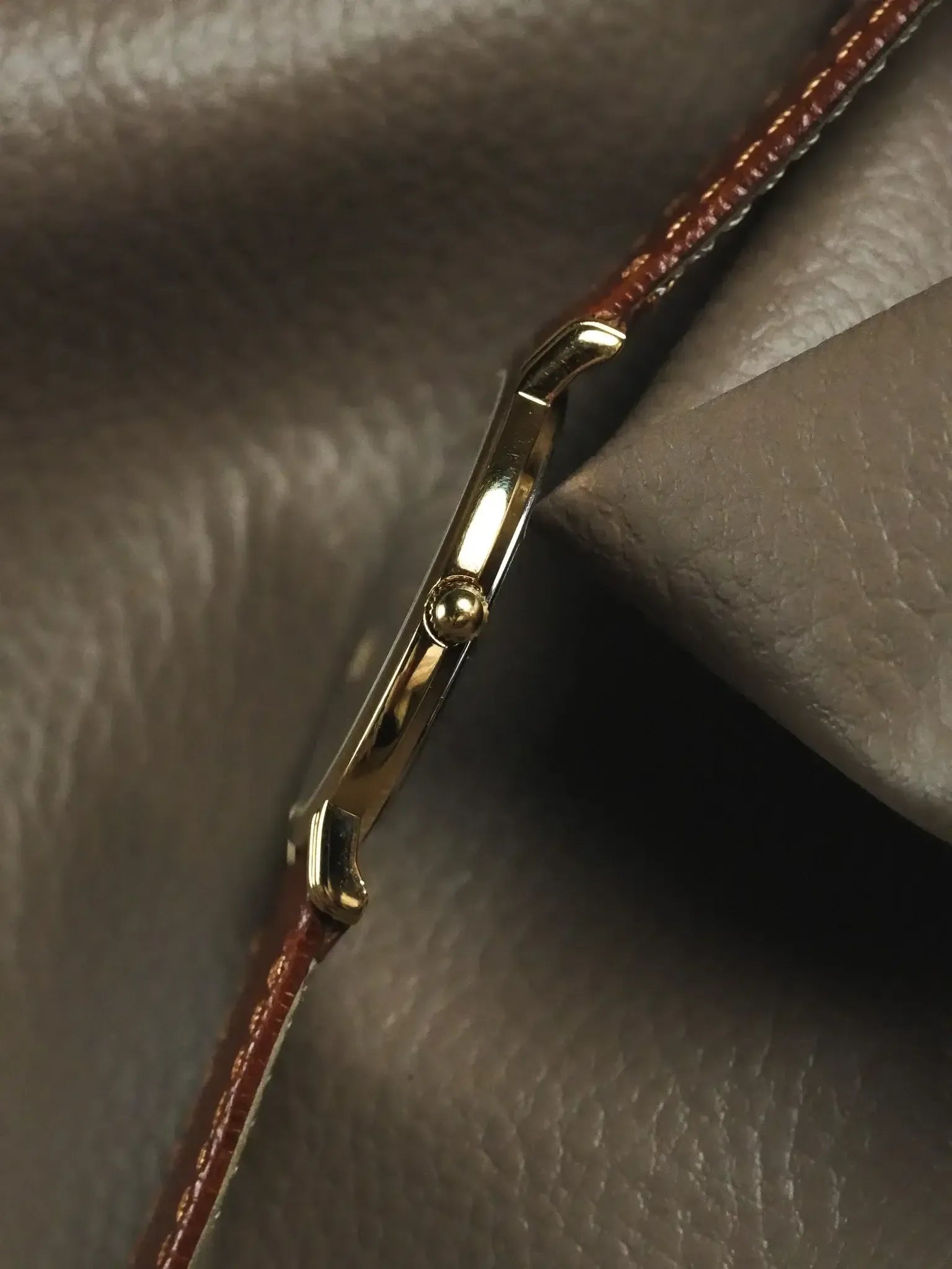 Pryngeps - Smoking montre habillée or cadran noir - NOS - 1990s - Atelier Victor