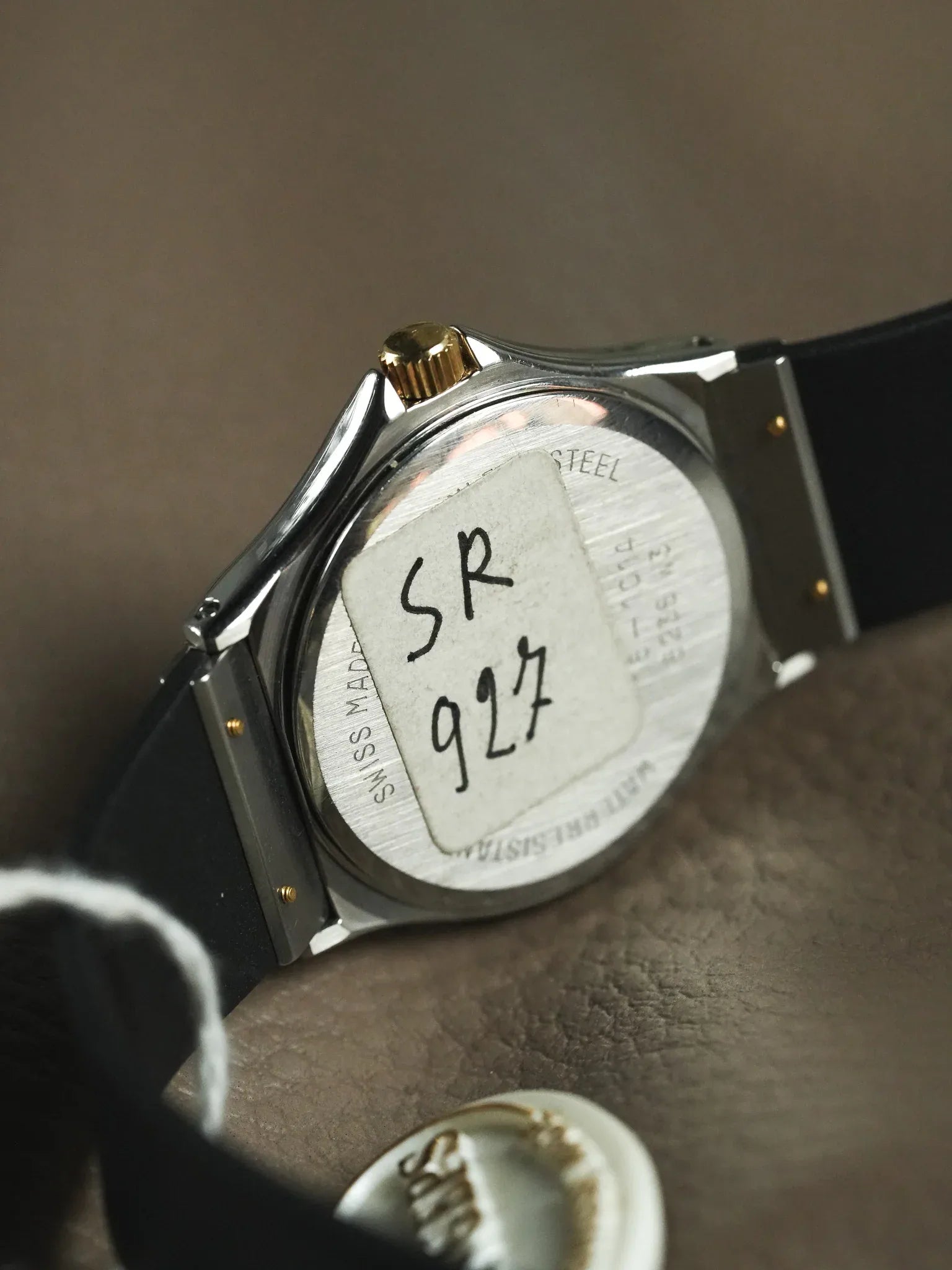 Pryngeps - Style "Hublot" Acier Or - Neuve de stock - 1990s - Atelier Victor