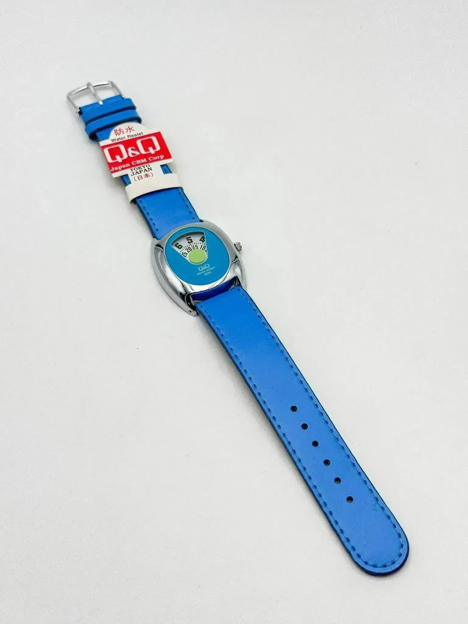 Q&Q by Citizen - Jump Hour Acier Bleu - 1990s - Atelier Victor