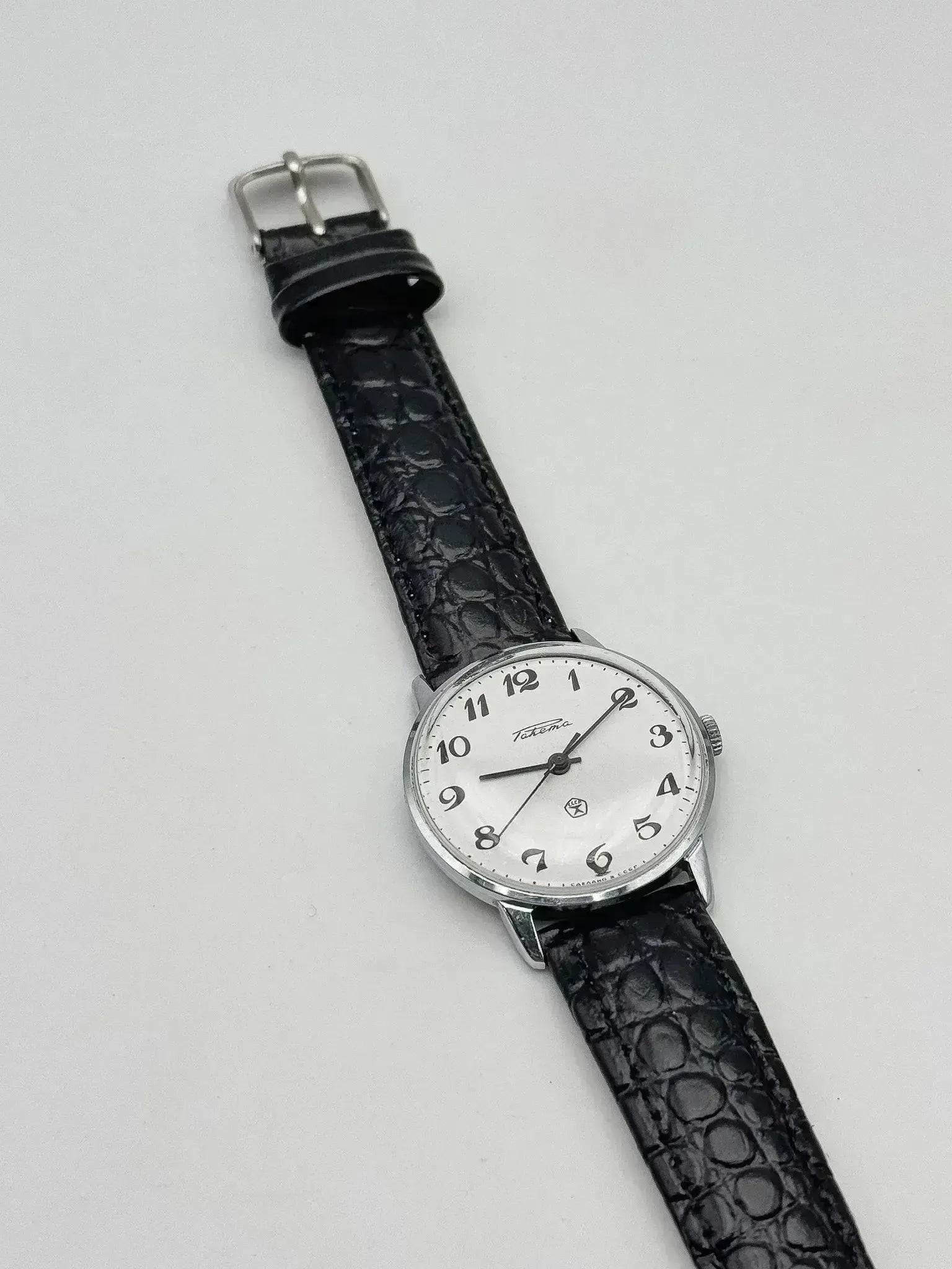 Raketa - Cadran Blanc Chiffres Arabes Noir - 1980s - Atelier Victor