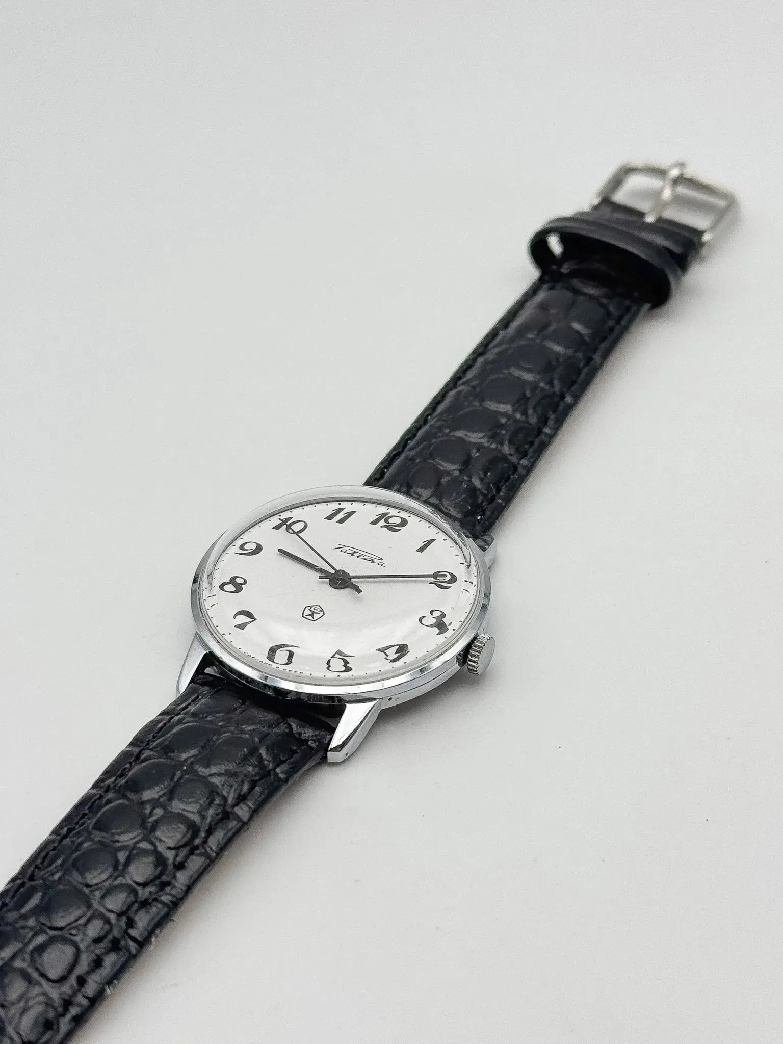 Raketa - Cadran Blanc Chiffres Arabes Noir - 1980s - Atelier Victor - Vintage Shop