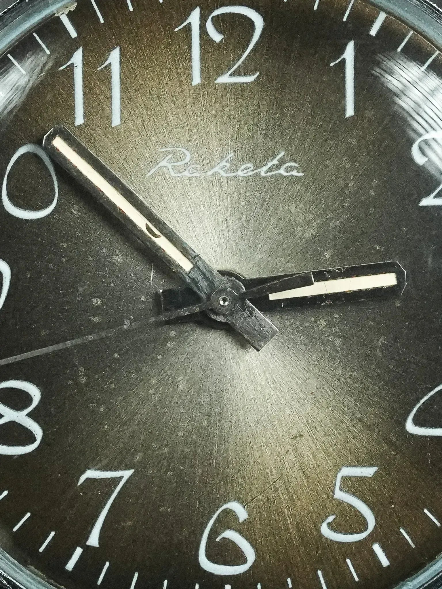 Raketa - Cadran Moka soleil Chiffres Arabes - 1970s - Atelier Victor