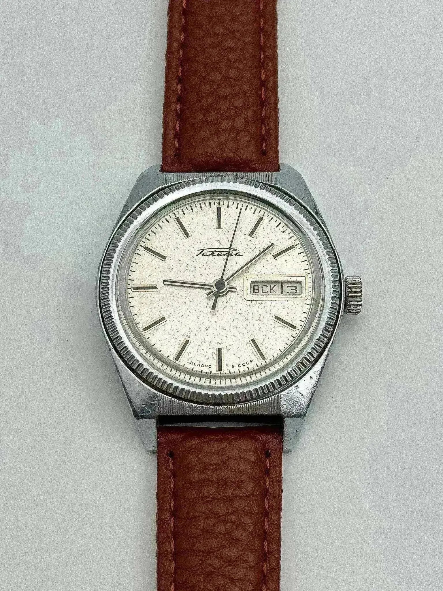 Raketa - Daydate Black Index - 1980s - Atelier Victor