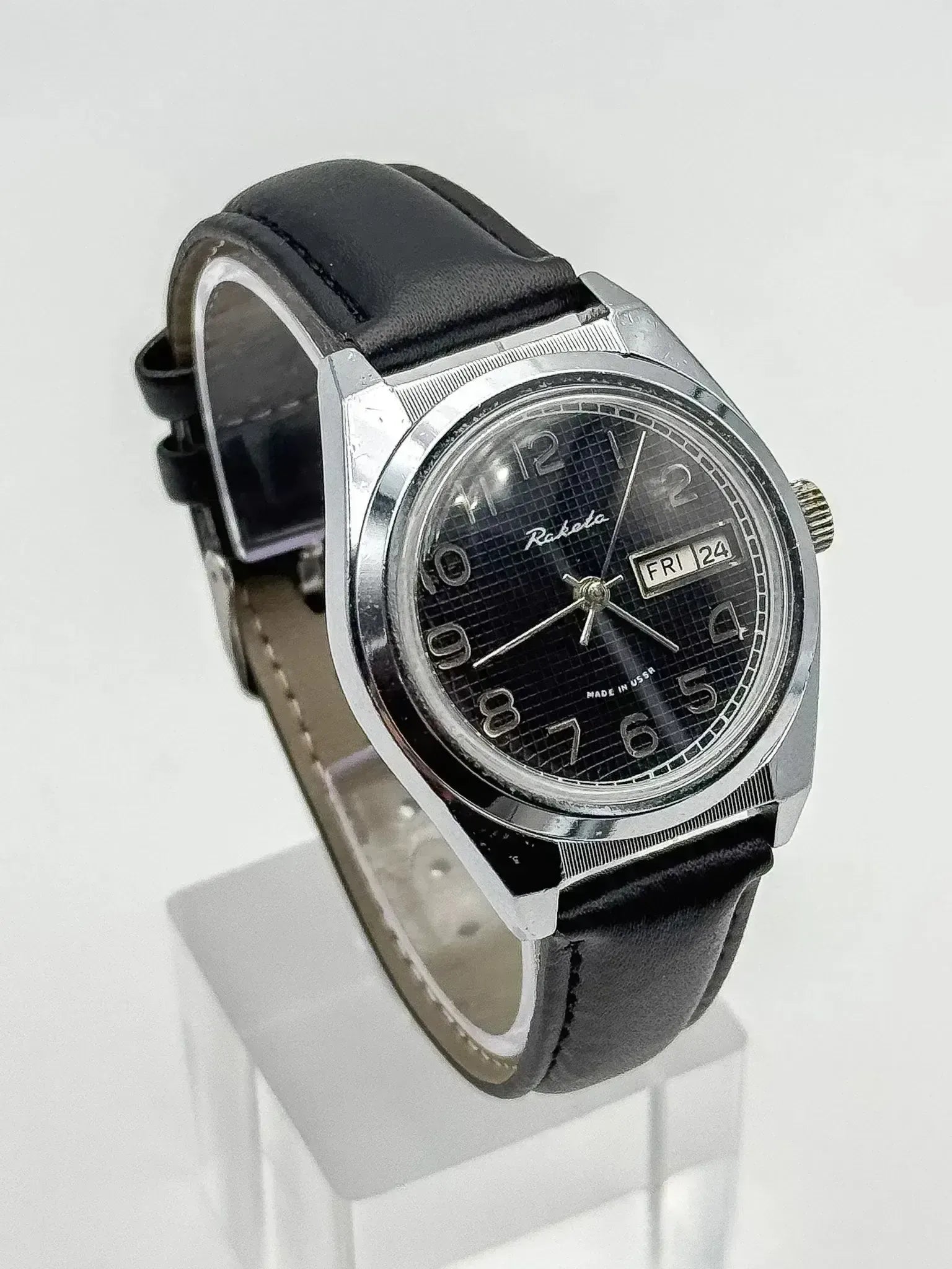 Raketa - Daydate Nid d'abeille Noir - 1970s - Atelier Victor