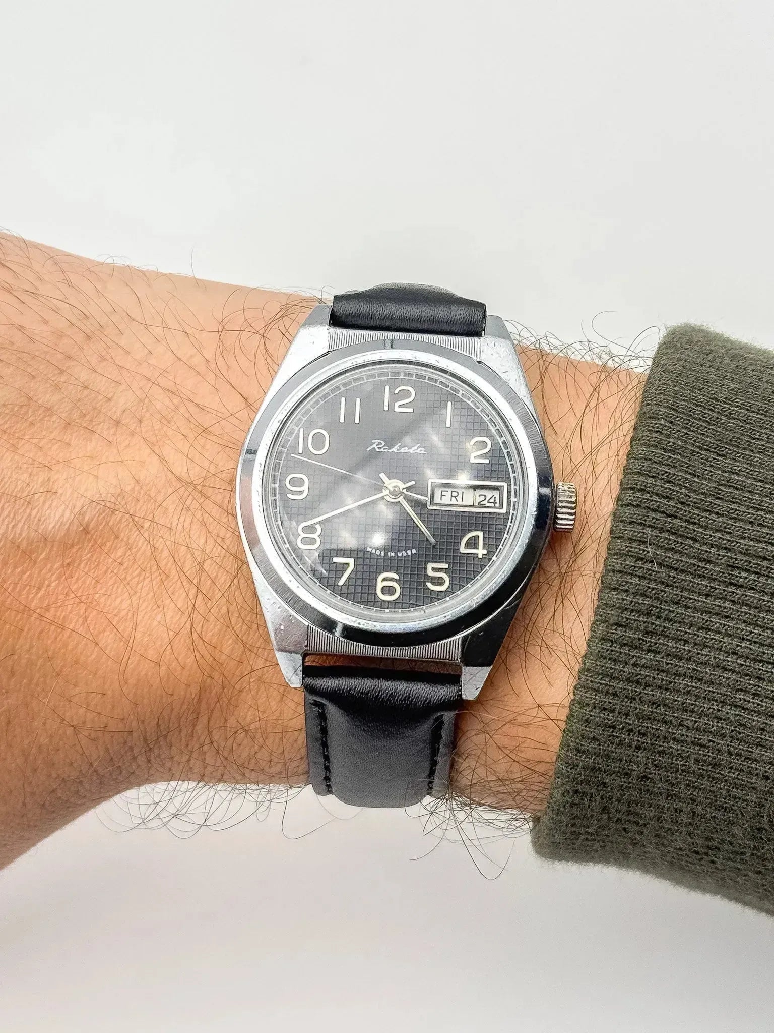 Raketa - Daydate Nid d'abeille Noir - 1970s - Atelier Victor