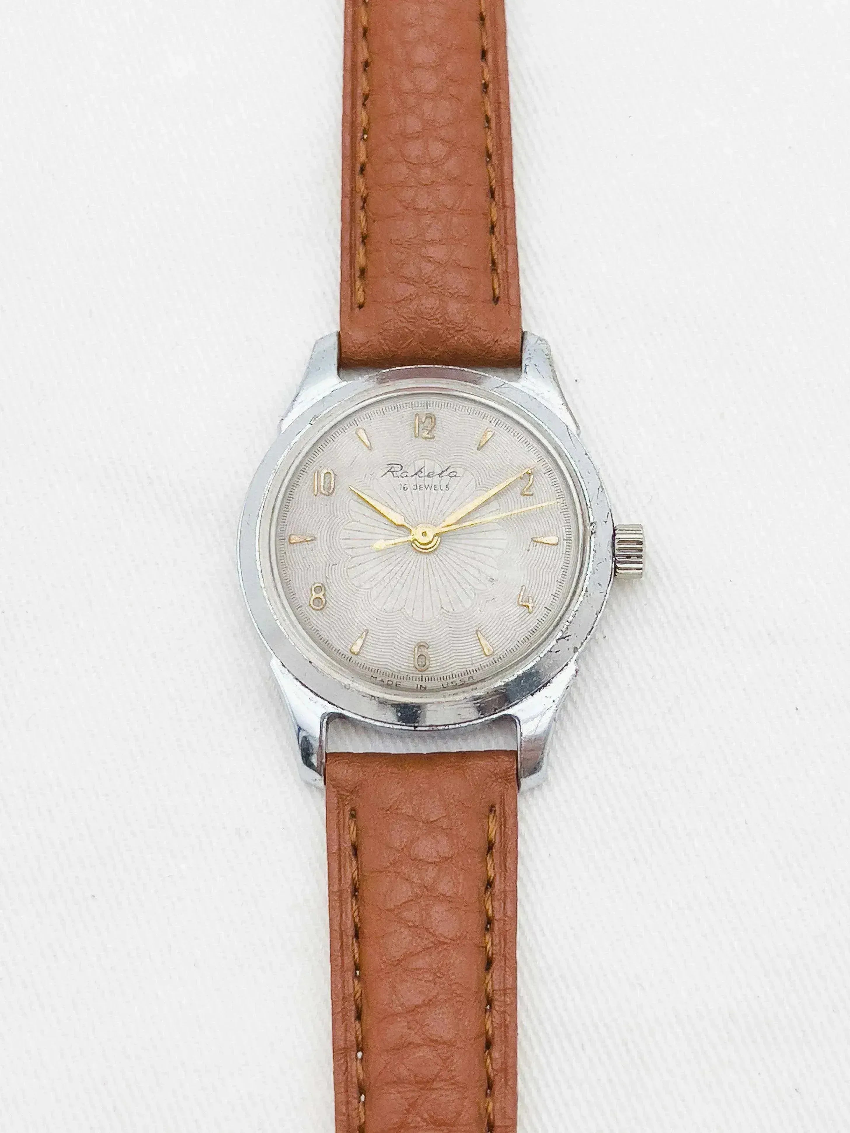 Raketa - Draw dial / Gold Index - 1970s - Atelier Victor