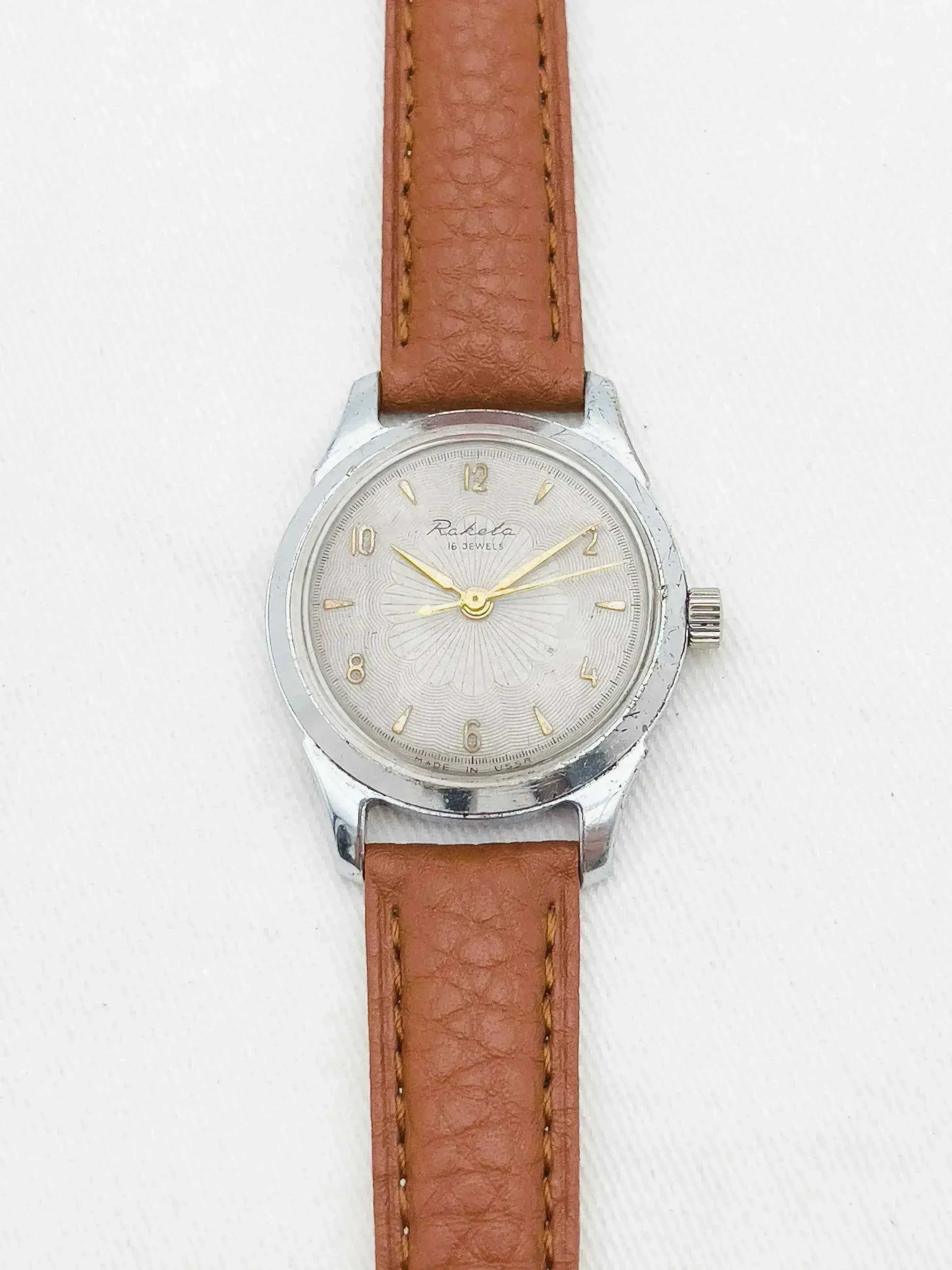 Raketa - Draw dial / Gold Index - 1970s - Atelier Victor
