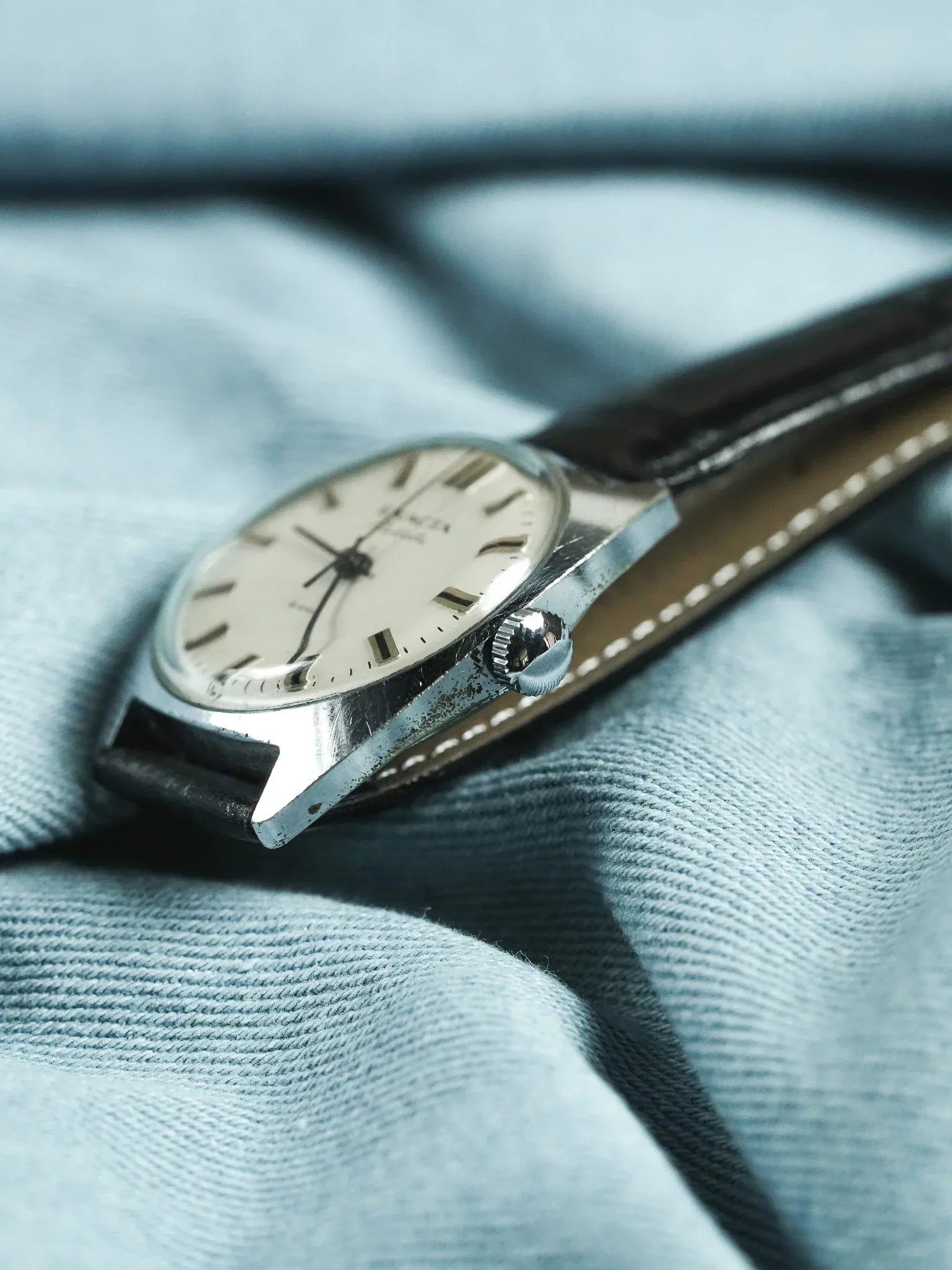 Raketa - Exacta Cadran Blanc index noir - 1970s - Atelier Victor