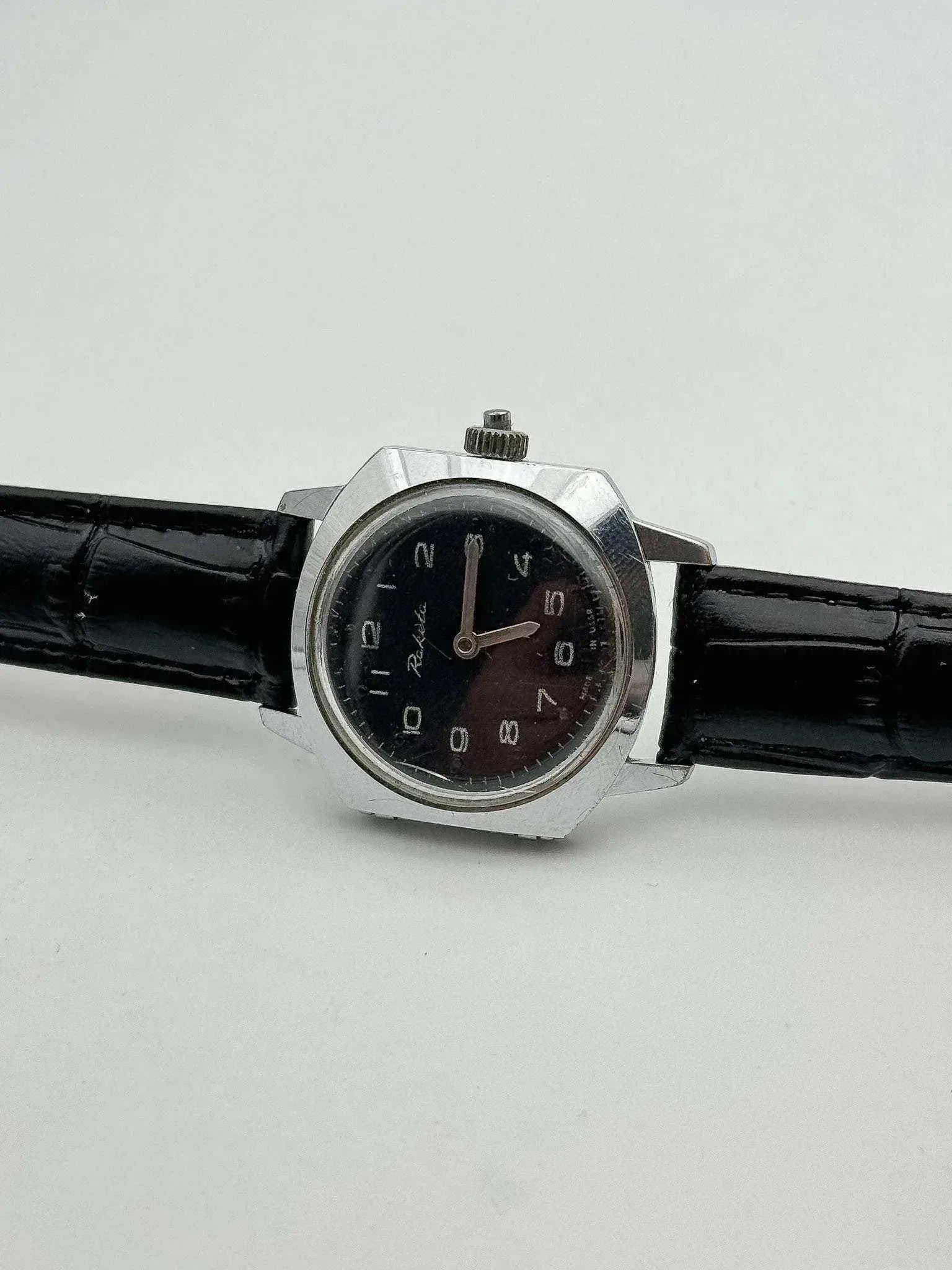 Raketa - Montre ancienne pour les aveugles cadran noir - 1980s - Atelier Victor