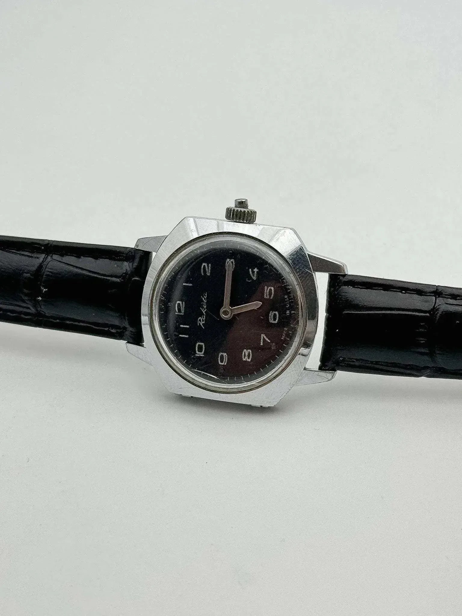 Raketa - Montre ancienne pour les aveugles cadran noir - 1980s - Atelier Victor
