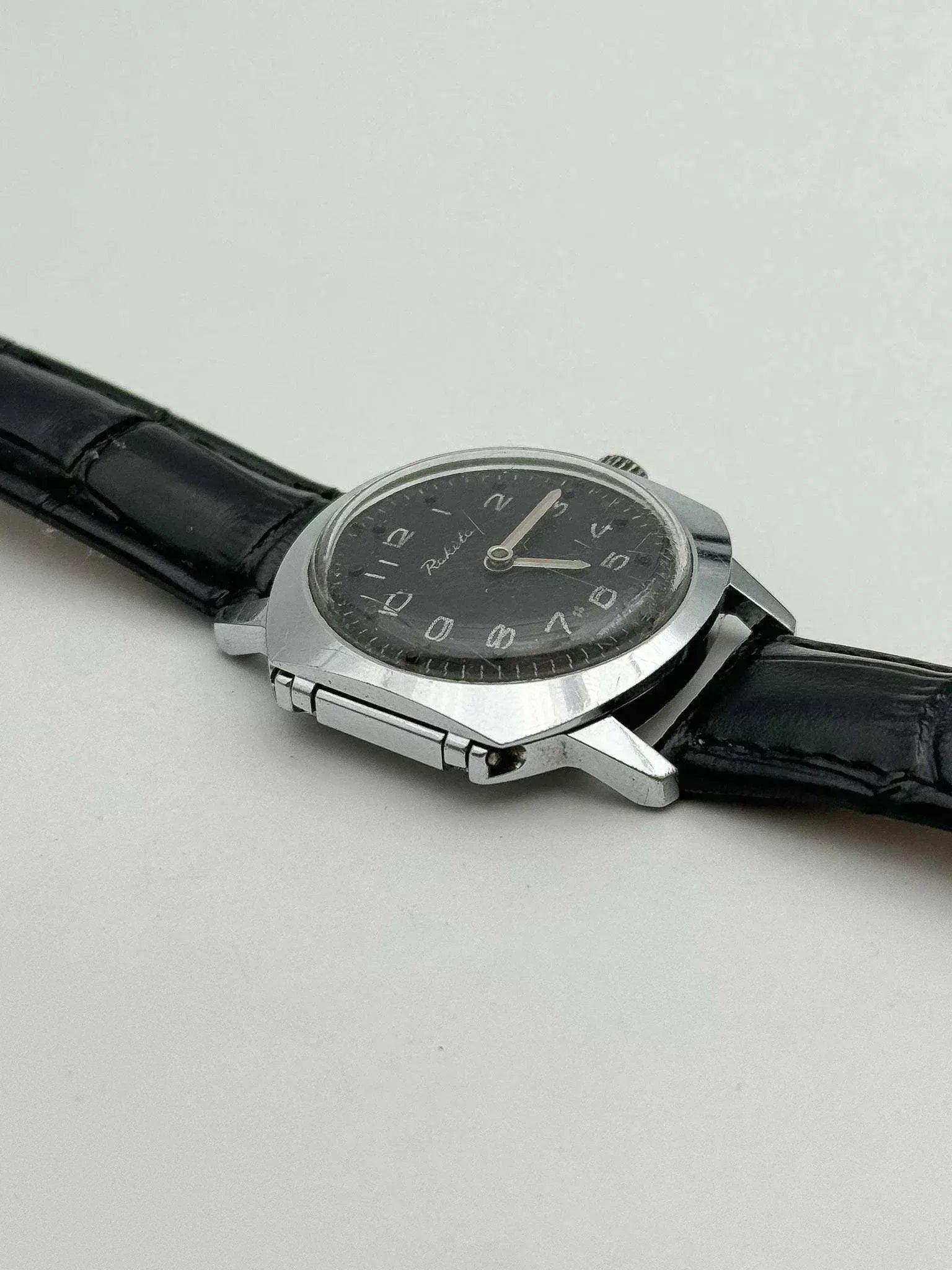 Raketa - Montre ancienne pour les aveugles cadran noir - 1980s - Atelier Victor