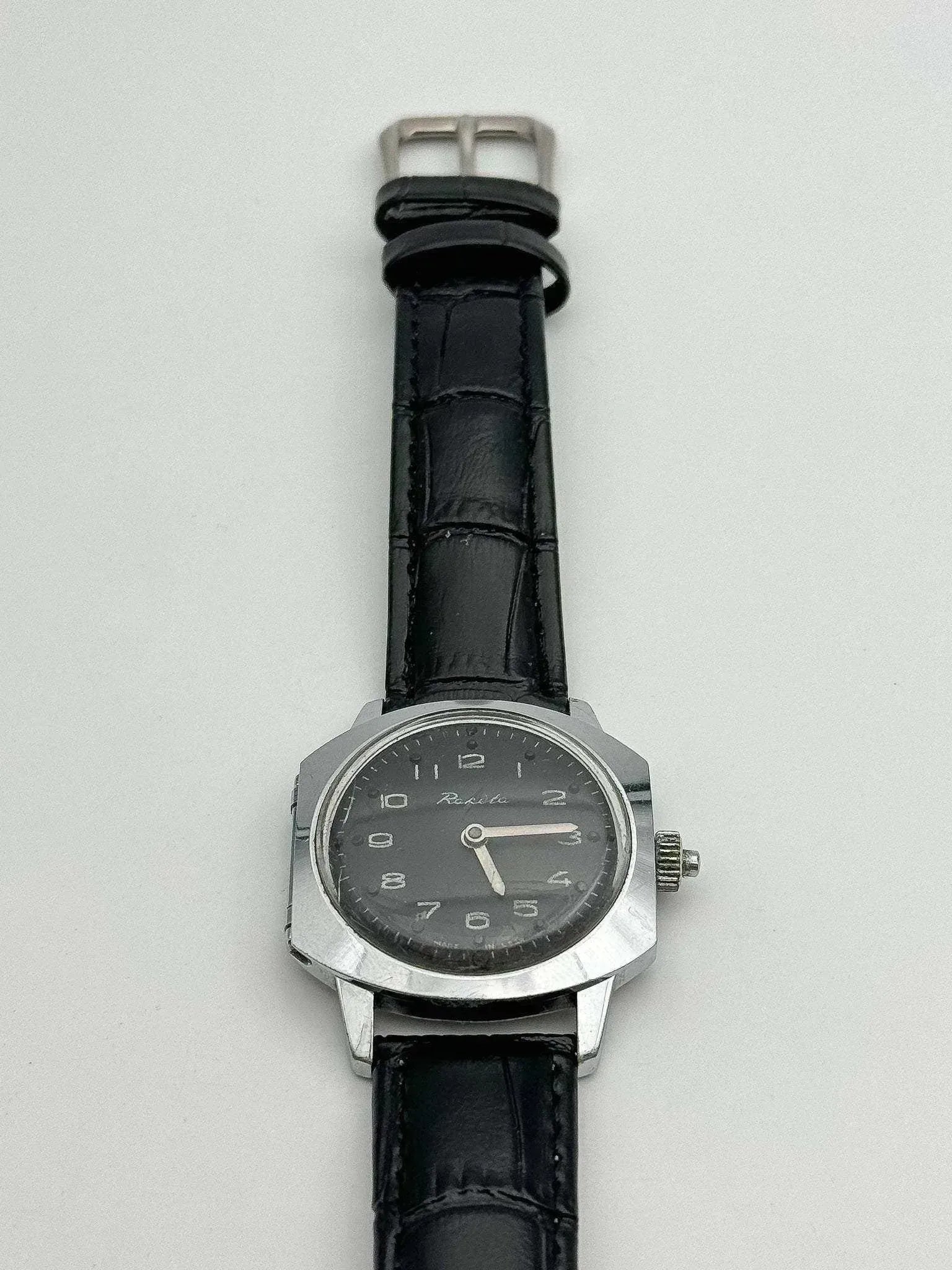 Raketa - Montre ancienne pour les aveugles cadran noir - 1980s - Atelier Victor