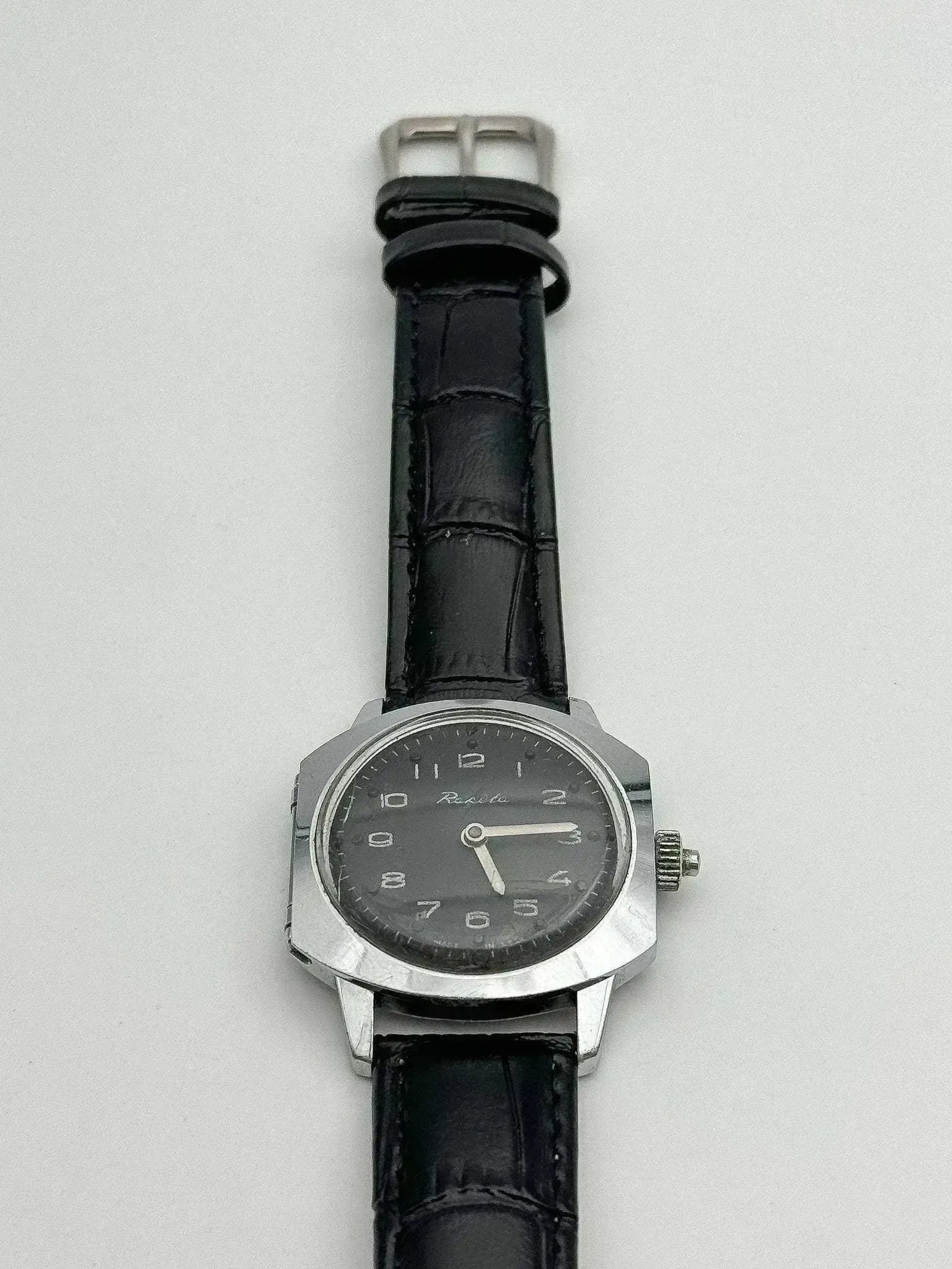 Raketa - Montre ancienne pour les aveugles cadran noir - 1980s - Atelier Victor