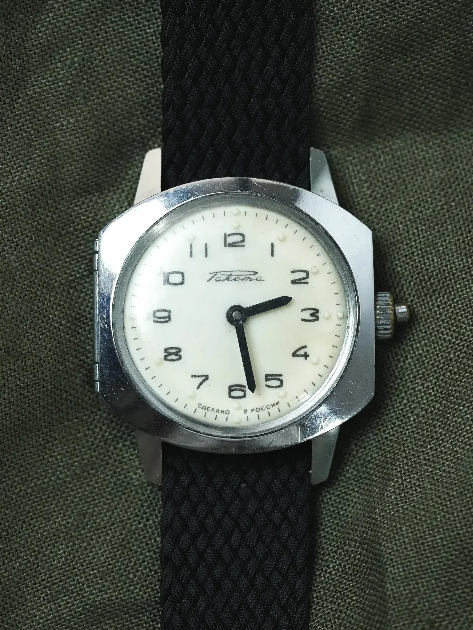 Raketa - Montre aveugle cadran braille crème - 1960s - Atelier Victor