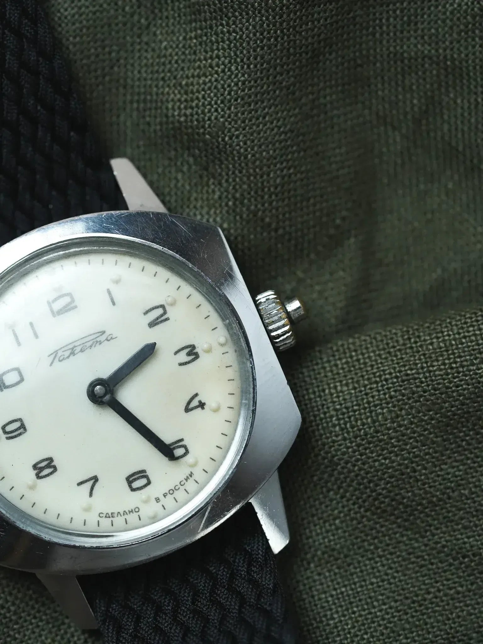 Raketa - Montre aveugle cadran braille crème - 1960s - Atelier Victor