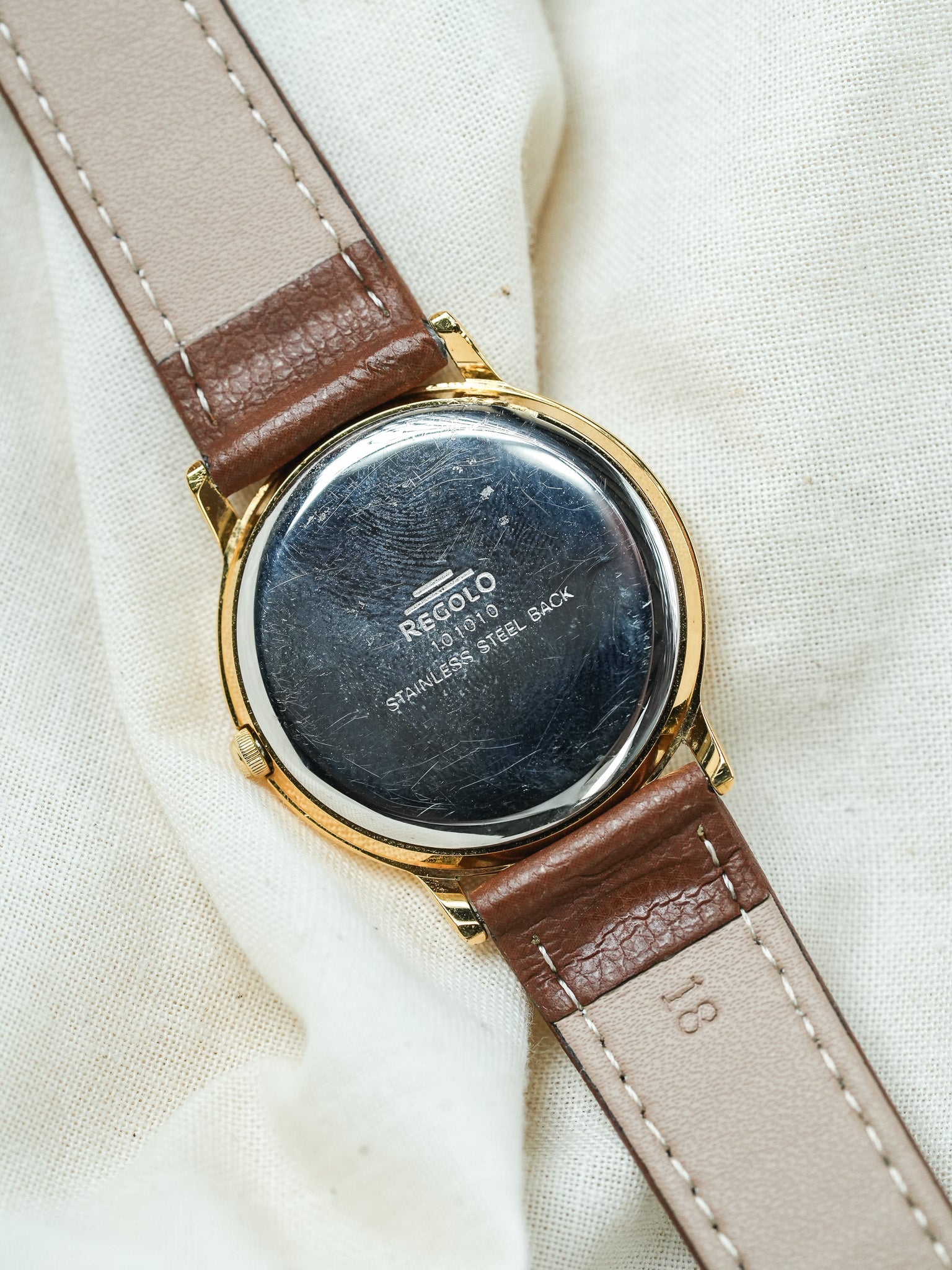 Regolo - Or Triple Calendar blanc - 1990s - Atelier Victor - Vintage Shop