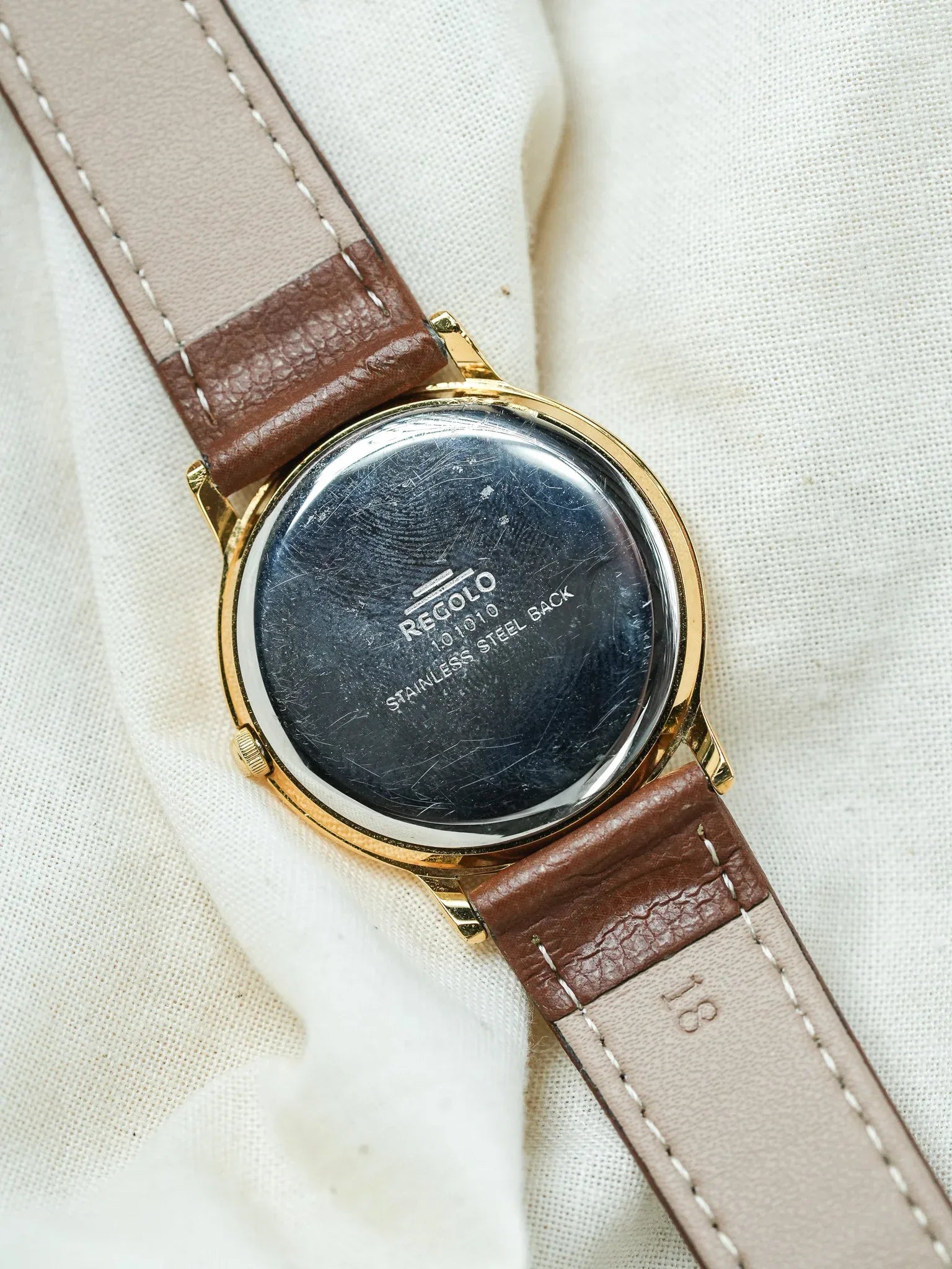 Regolo - Or Triple Calendar blanc - 1990s - Atelier Victor - Vintage Shop