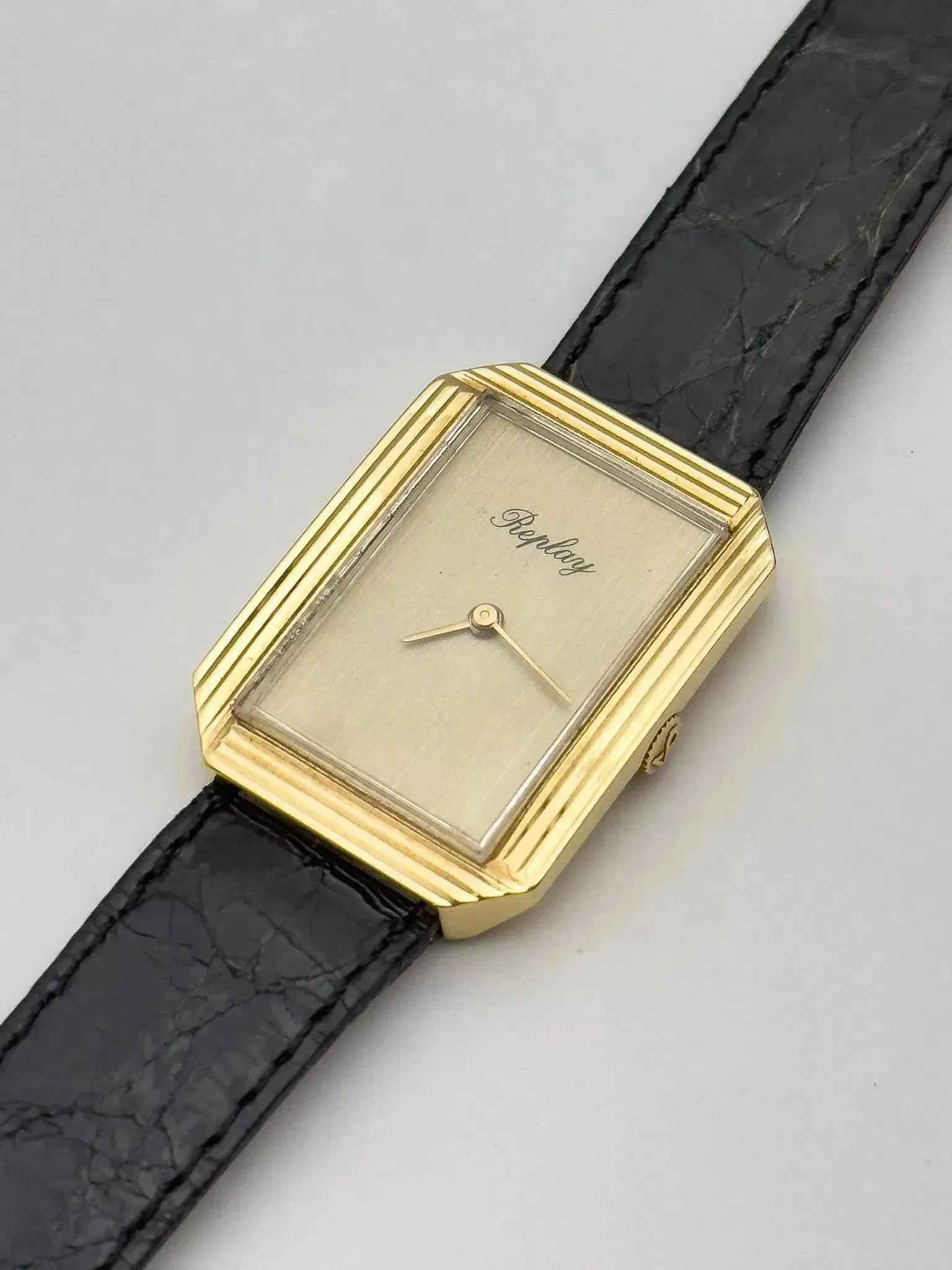 Replay - Protocol plaqué or - NOS - 1980s - Atelier Victor - Vintage Shop