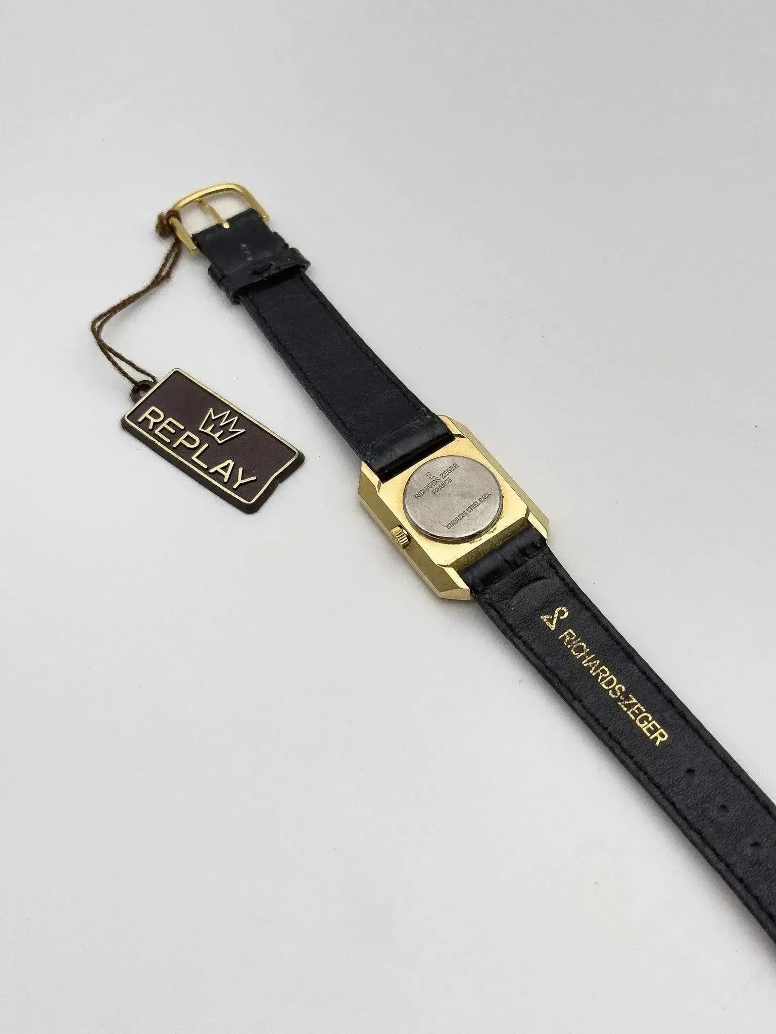 Replay - Protocol plaqué or - NOS - 1980s - Atelier Victor - Vintage Shop