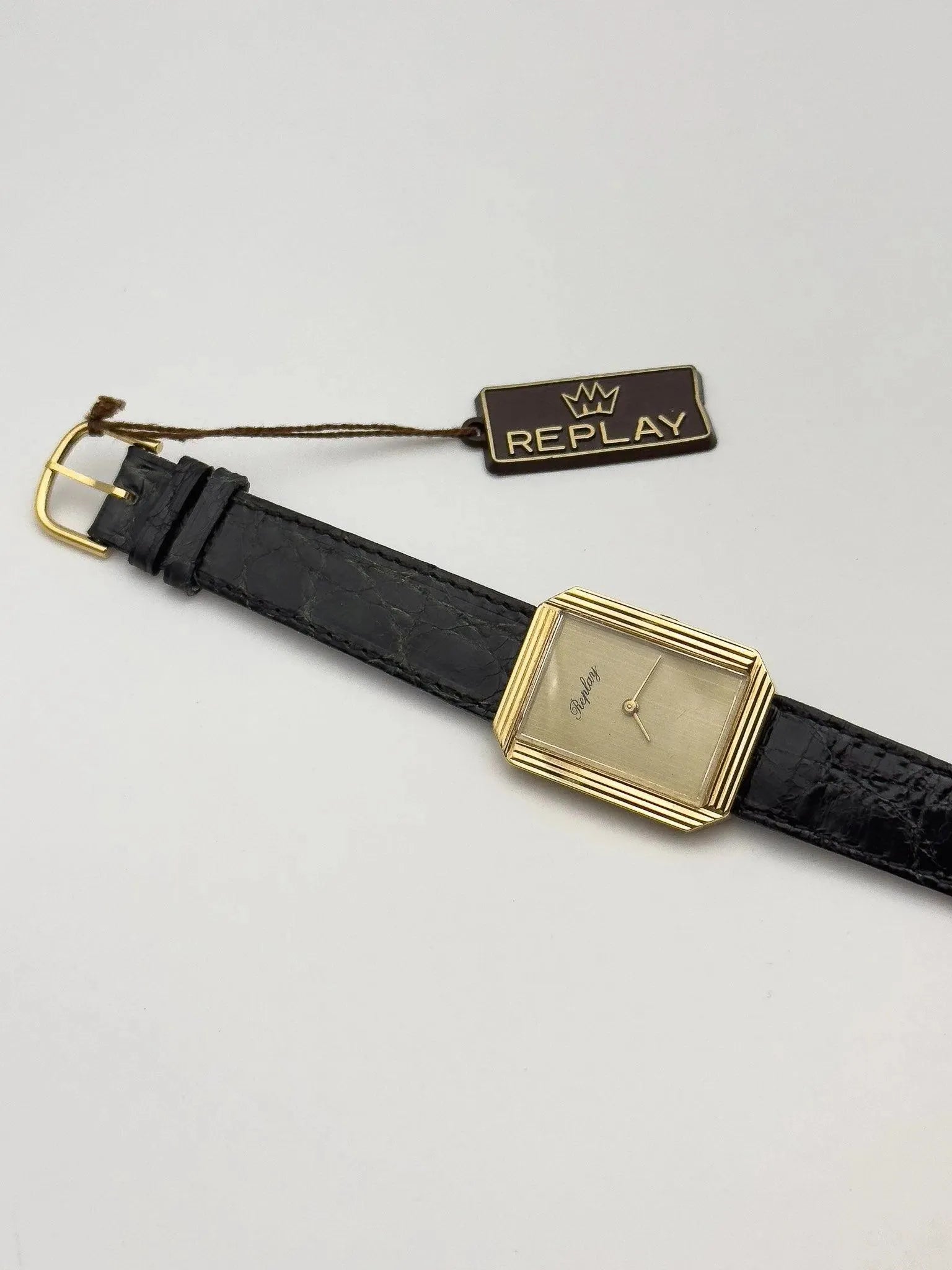 Replay - Protocol plaqué or - NOS - 1980s - Atelier Victor - Vintage Shop