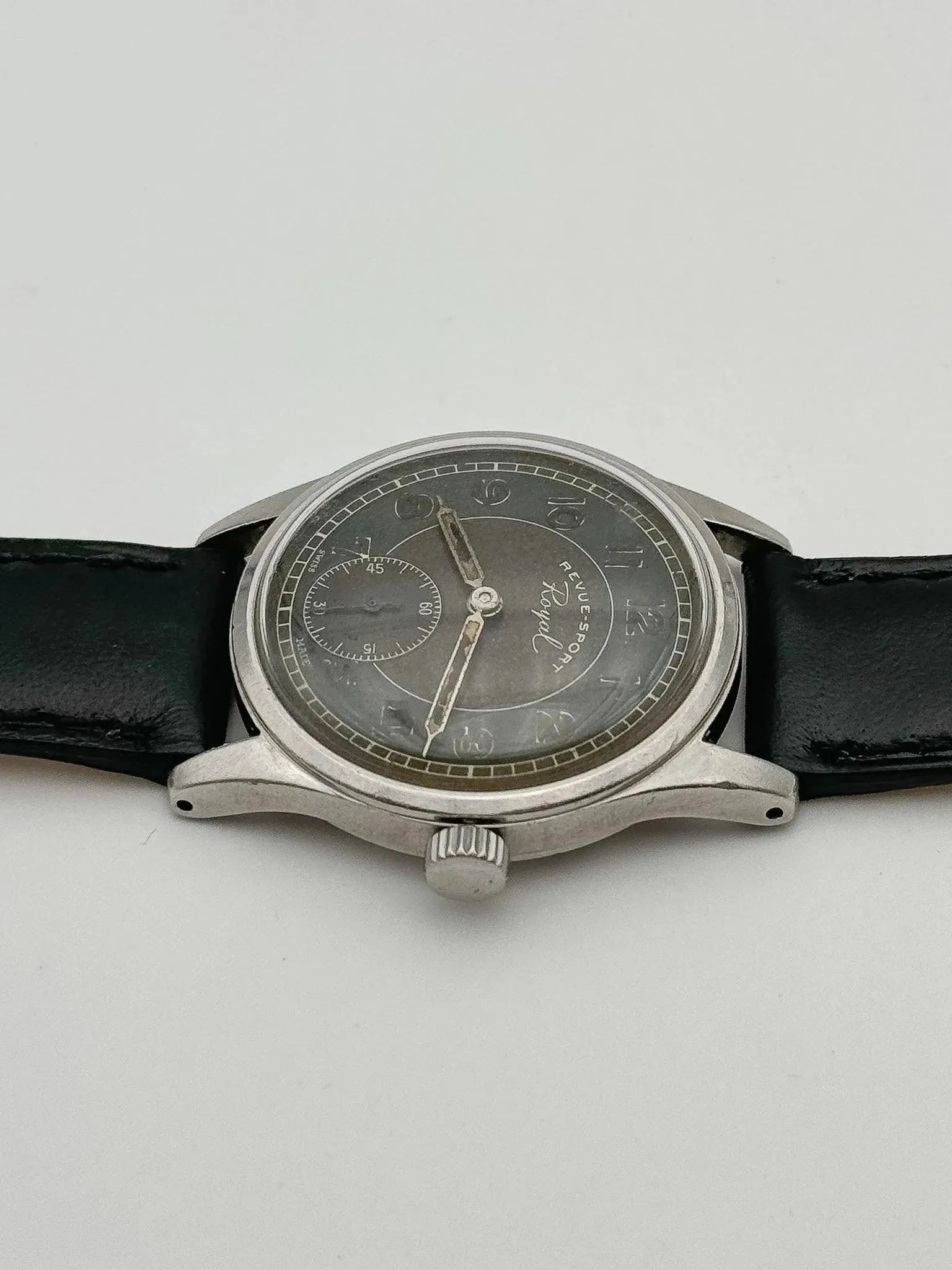 Revue Sport - Chocolat Patine - 1950s - Atelier Victor Paris - Vintage Watch Shop Dubai