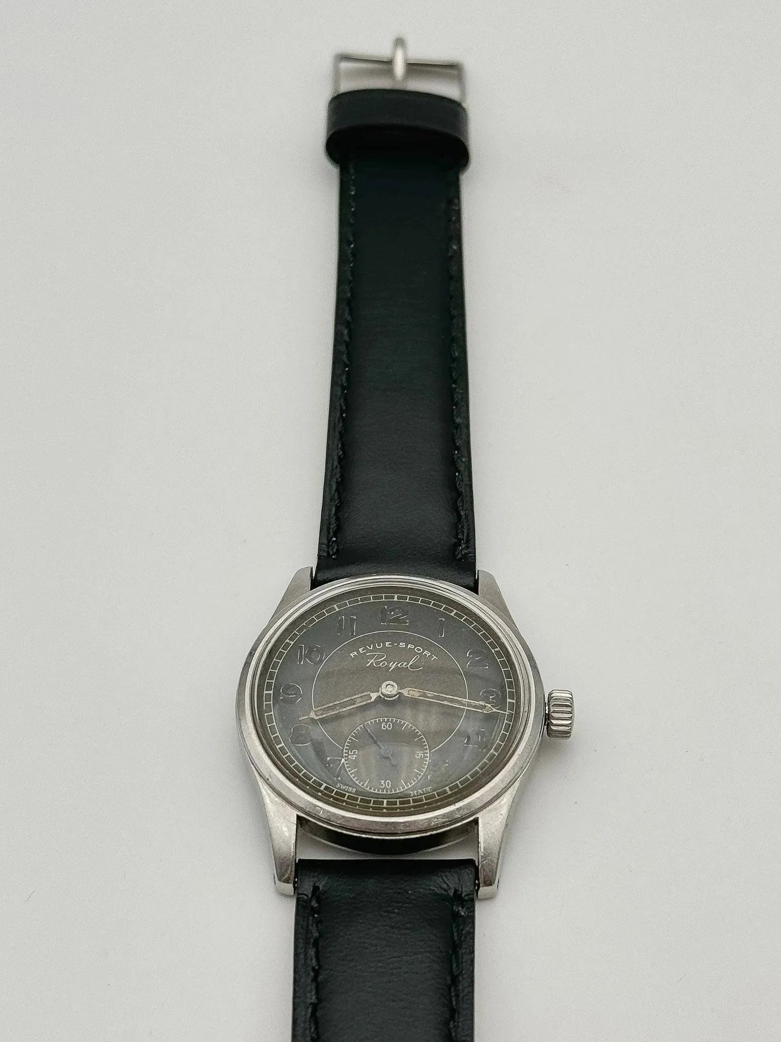 Revue Sport - Chocolat Patine - 1950s - Atelier Victor Paris - Vintage Watch Shop Dubai