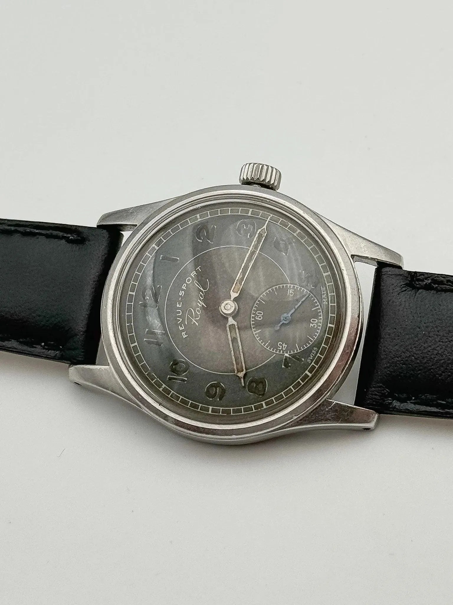 Revue Sport - Chocolat Patine - 1950s - Atelier Victor Paris - Vintage Watch Shop Dubai