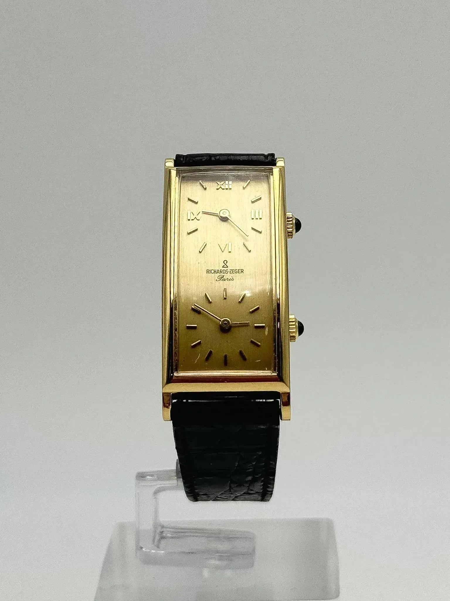 Richards-Zeger - GMT Deux mouvements plaqué or - 1980s - Atelier Victor
