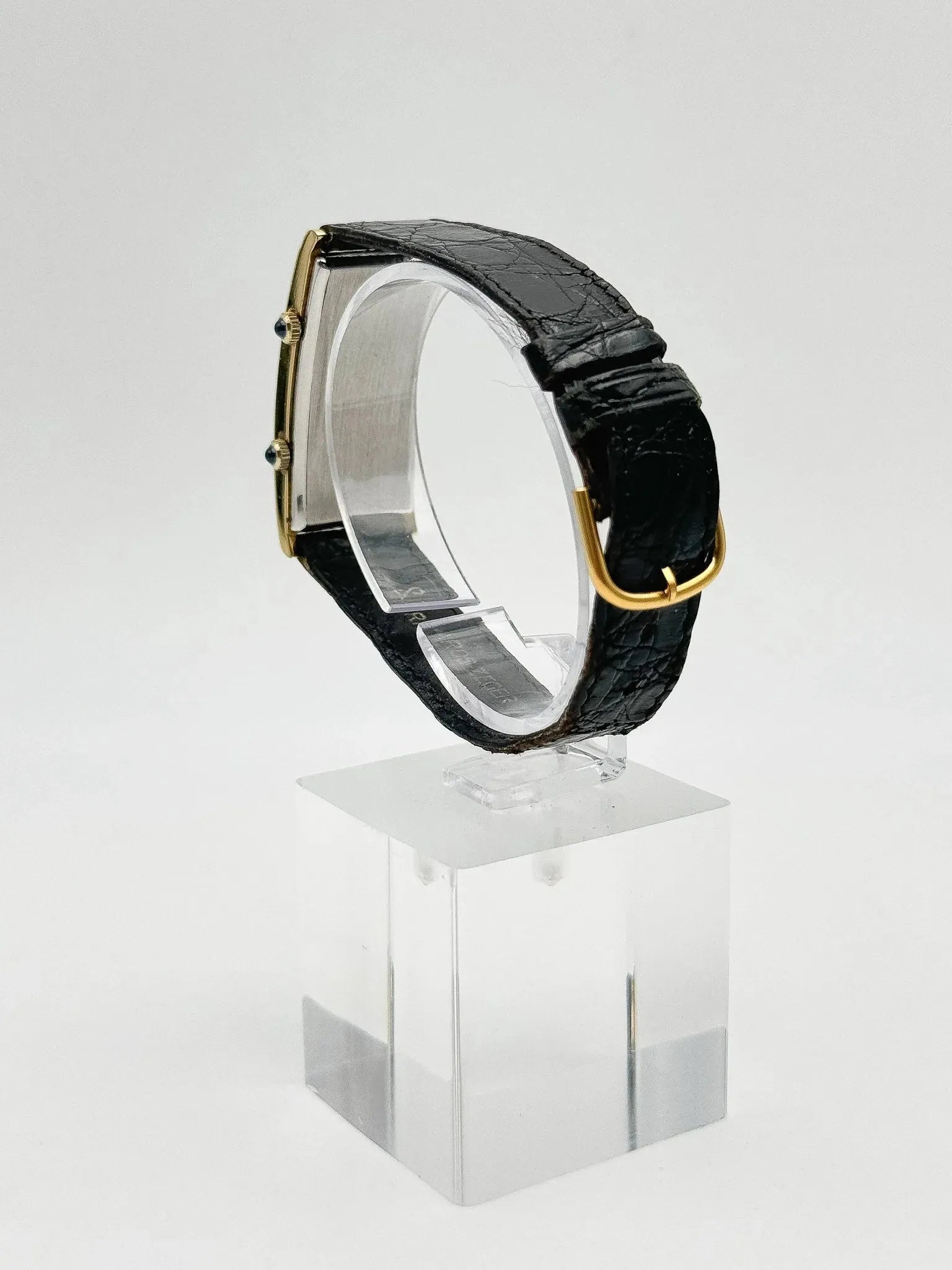Richards-Zeger - GMT Plaqué or fond blanc double mouvements - 1980s - Atelier Victor Paris - Vintage Watch Shop Dubai