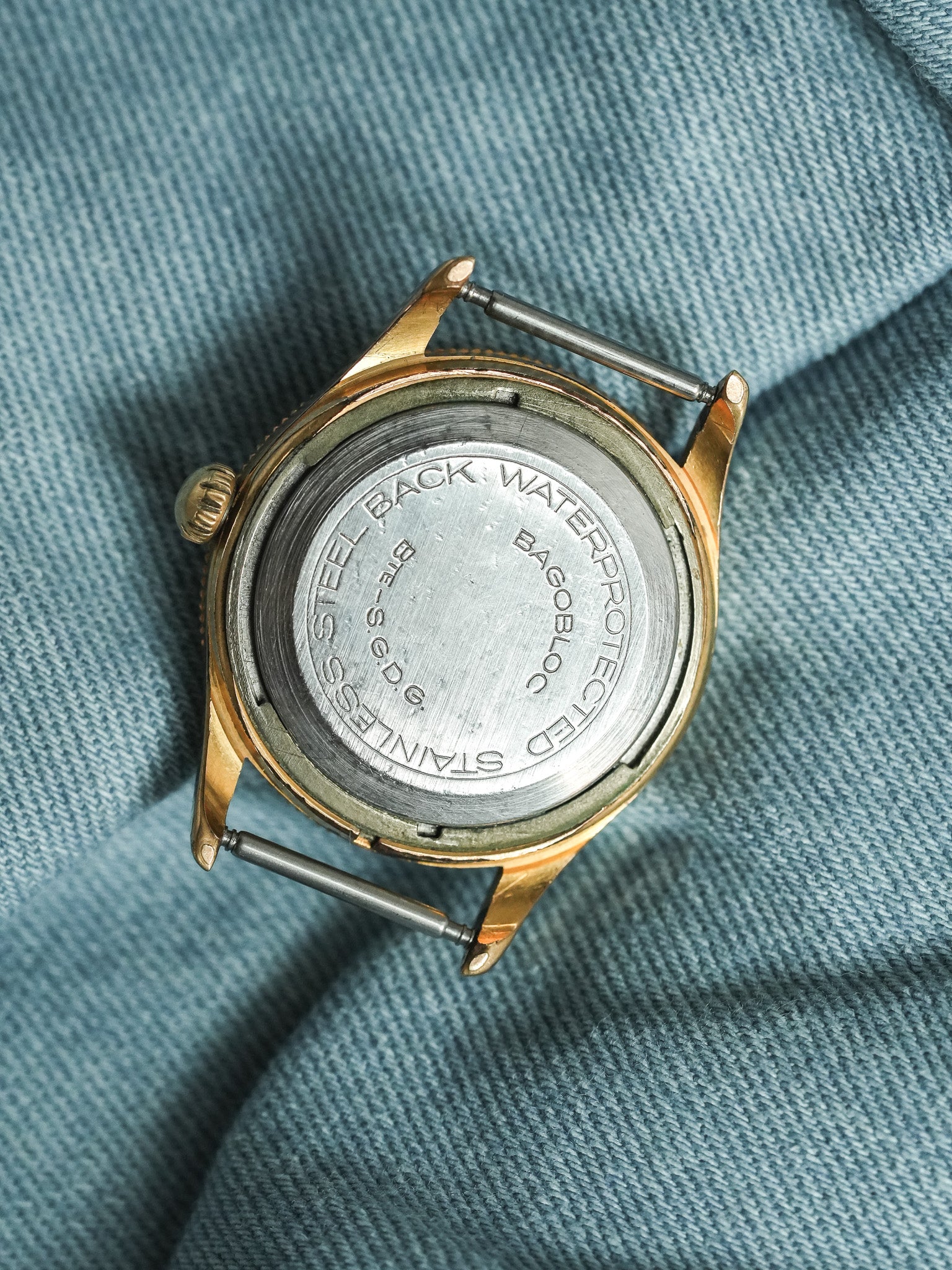 Rogau - Calengraphe Plaqué Or Patine - 1960s - Atelier Victor - Vintage Shop