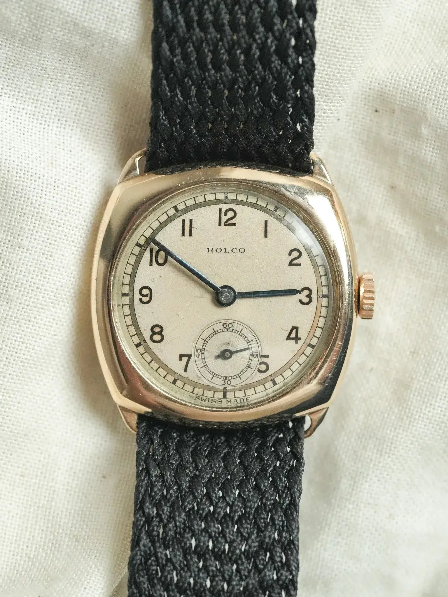 Rolco par Rolex - Coussin Or Rose 9k - 1930s - Atelier Victor