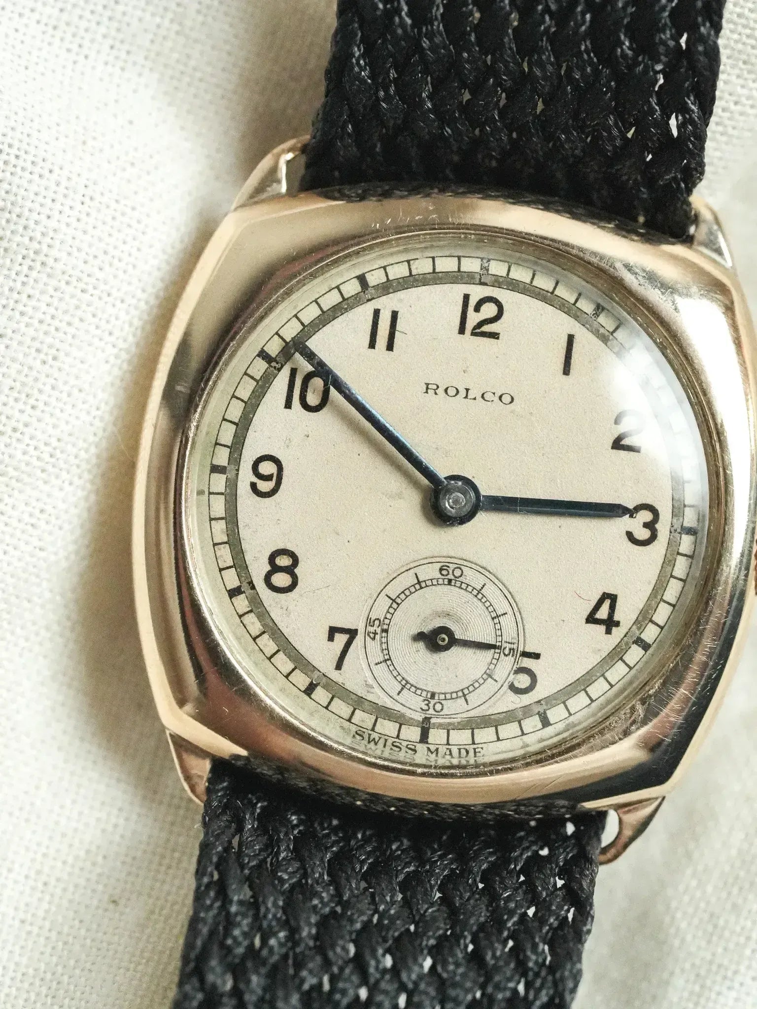 Rolco par Rolex - Coussin Or Rose 9k - 1930s - Atelier Victor