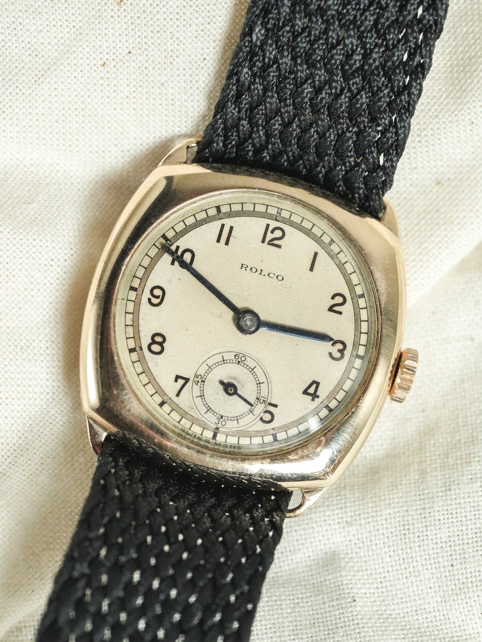 Rolco par Rolex - Coussin Or Rose 9k - 1930s - Atelier Victor - Vintage Shop