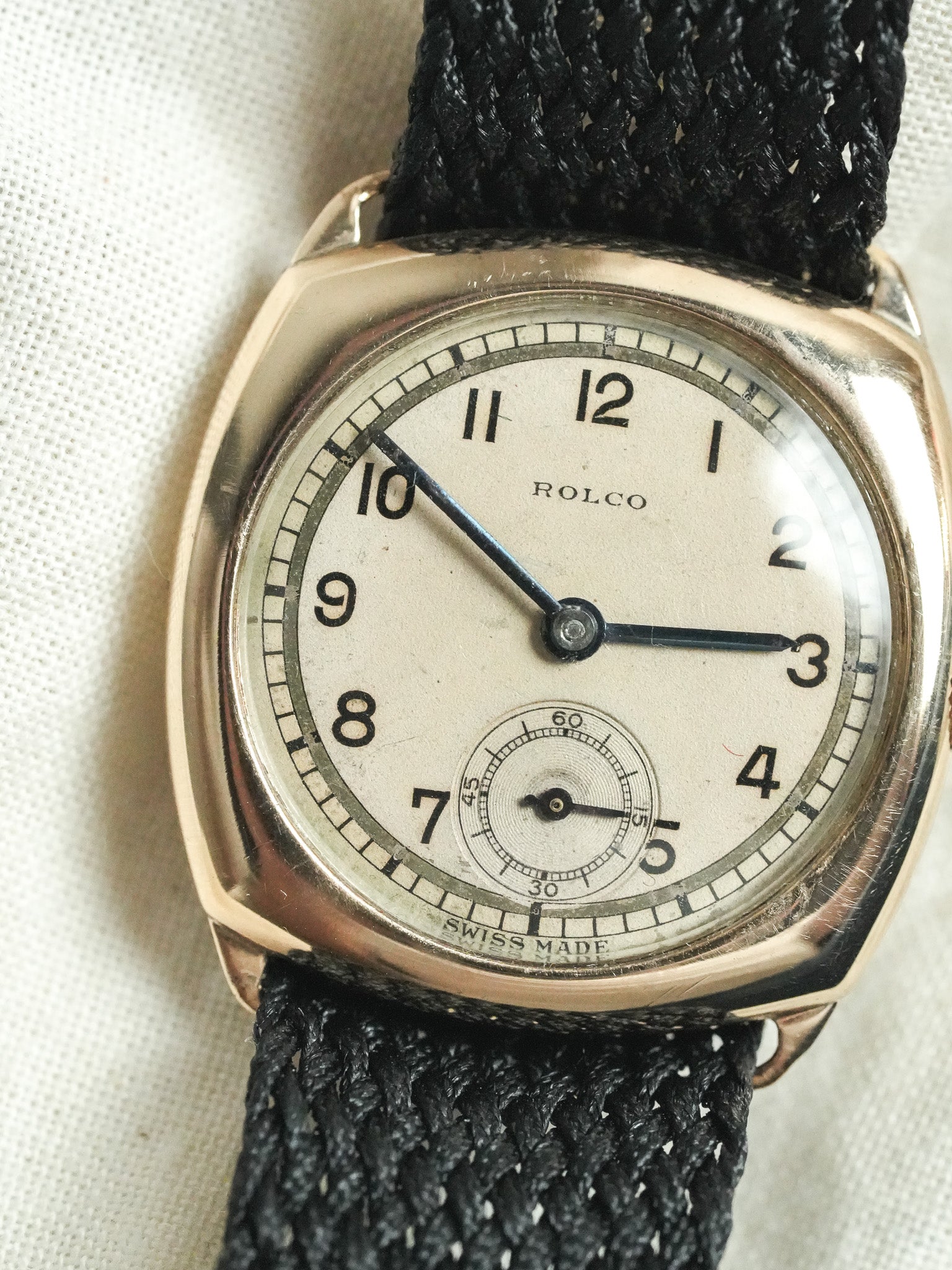Rolco par Rolex - Coussin Or Rose 9k - 1930s - Atelier Victor - Vintage Shop