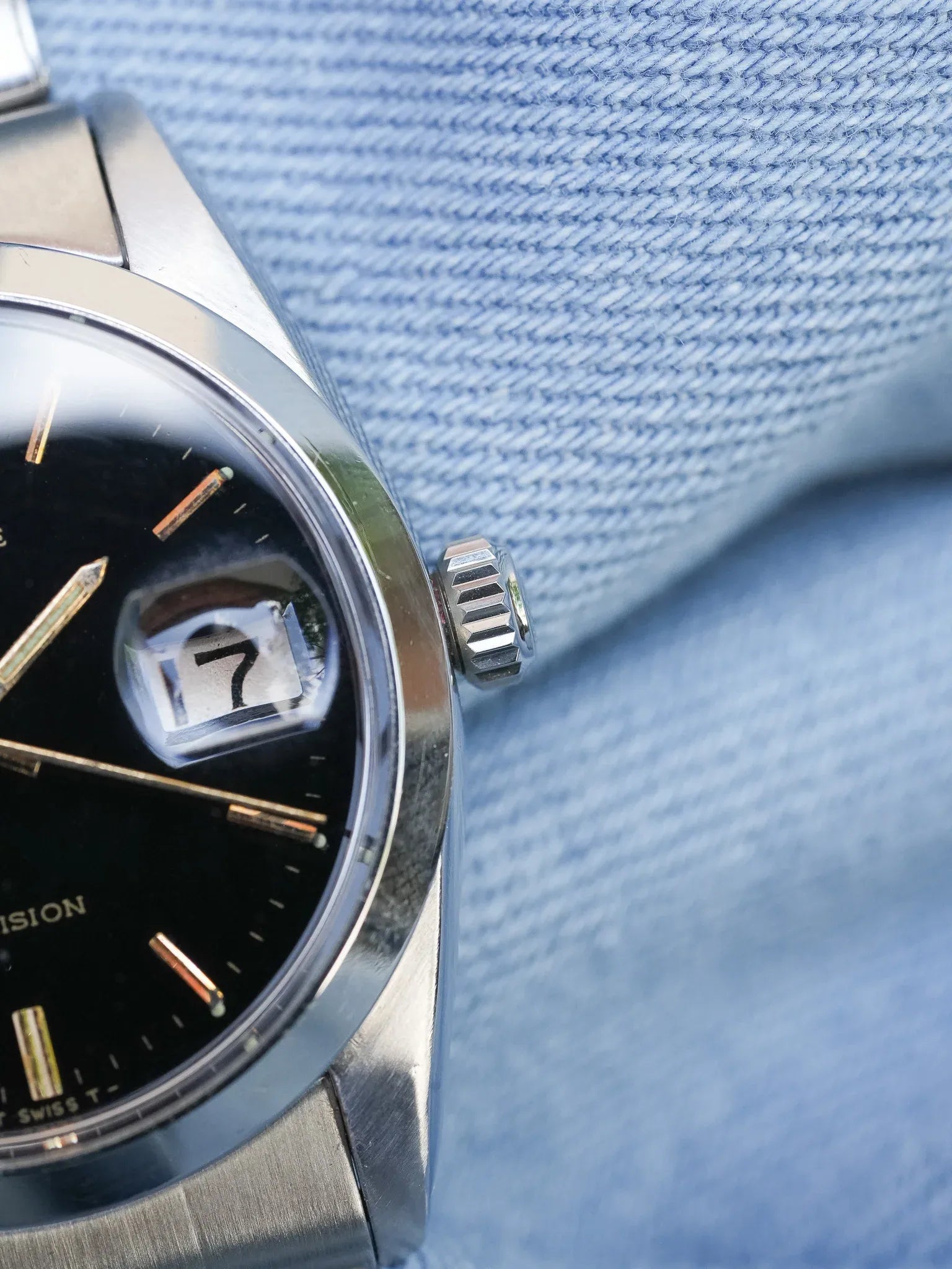 Rolex - 6694 Oysterdate Precision Date Noir Index Or - 1954 - Atelier Victor - Vintage Shop