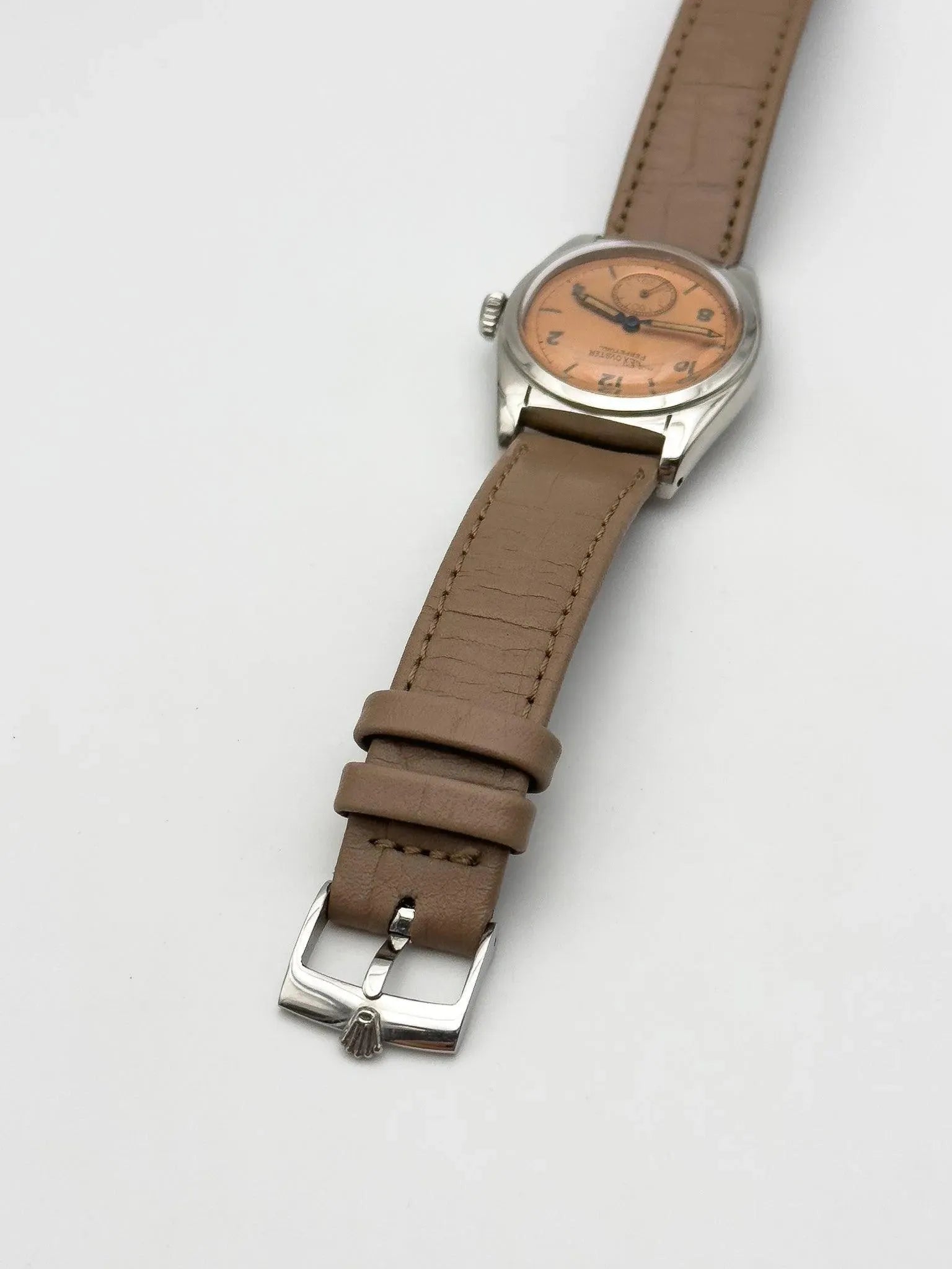 Rolex - Bubble Back 6050 Rare Salmon - 1950 - Atelier Victor - Vintage Shop