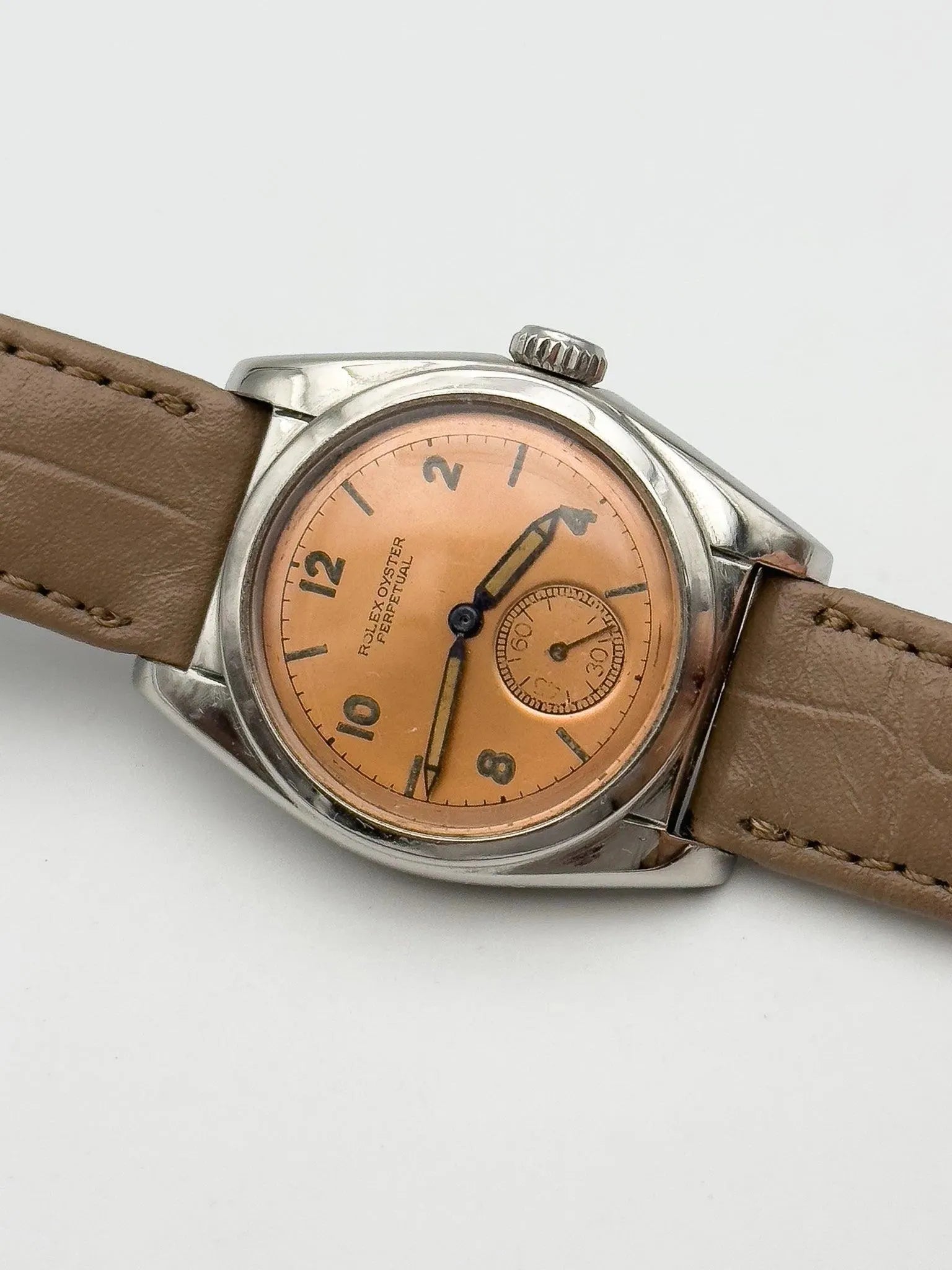 Rolex - Bubble Back 6050 Rare Salmon - 1950 - Atelier Victor - Vintage Shop