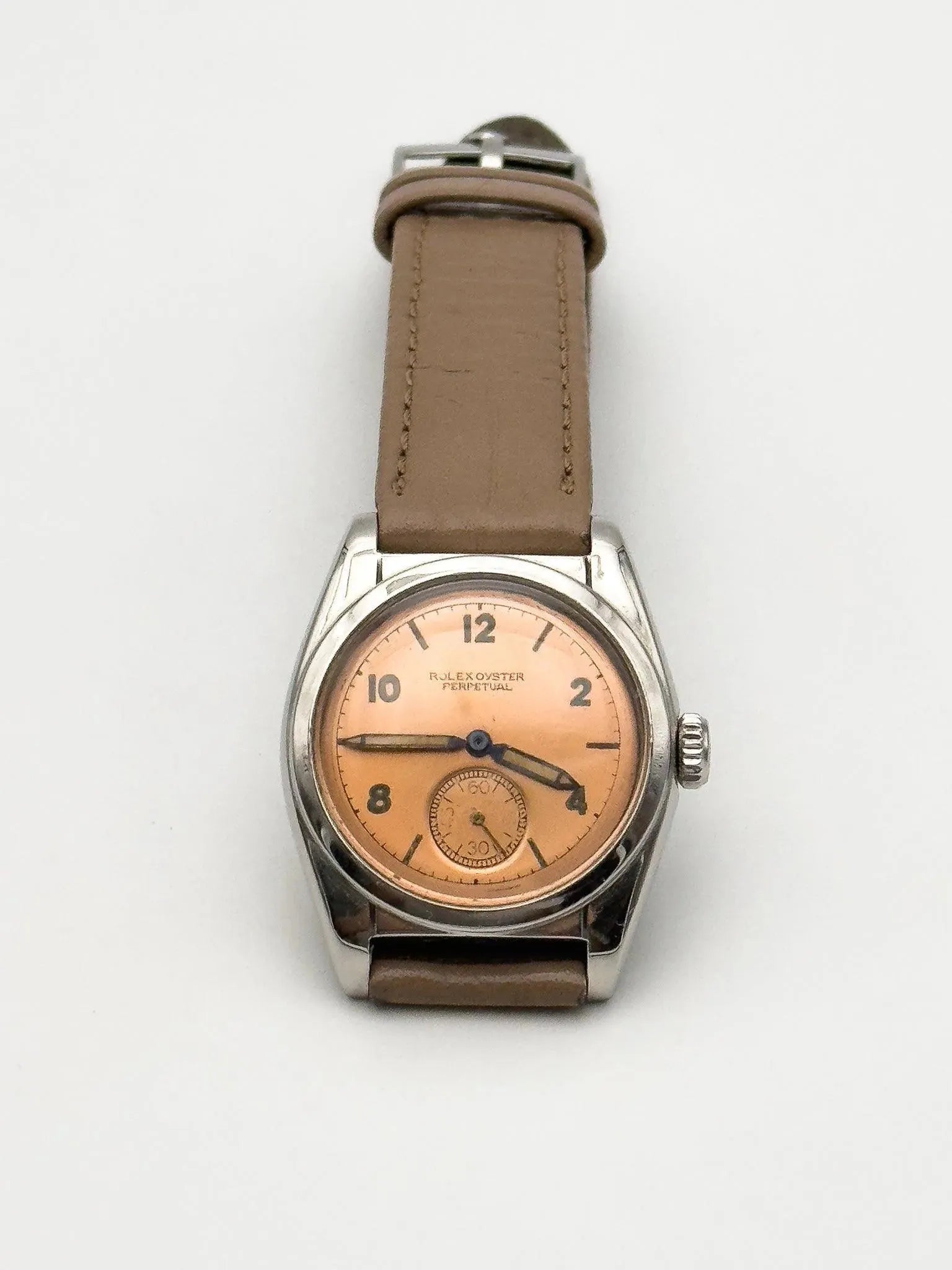 Rolex - Bubble Back 6050 Rare Salmon - 1950 - Atelier Victor - Vintage Shop