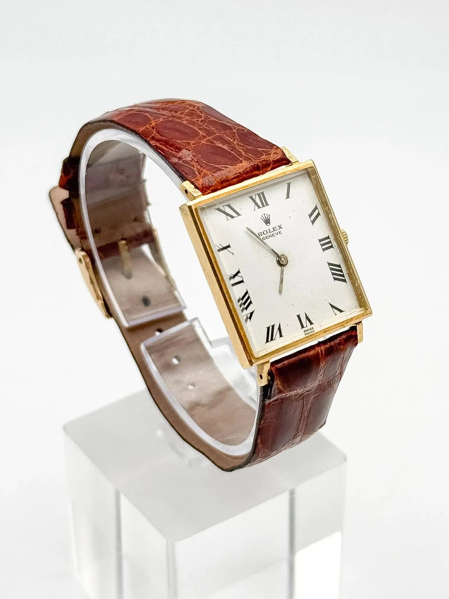 Rolex - Cellini Tank XL Or jaune 18k 3603 - 1960s - Atelier Victor - Vintage Shop