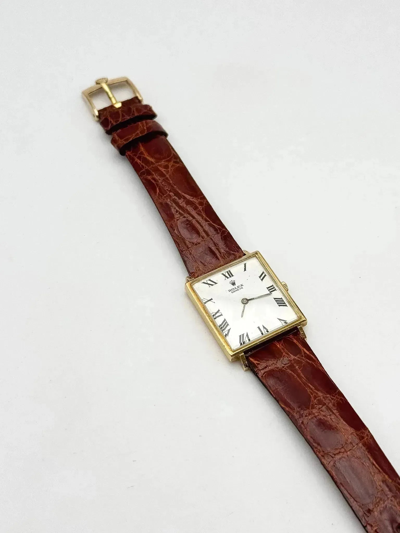 Rolex - Cellini Tank XL Or jaune 18k 3603 - 1960s - Atelier Victor - Vintage Shop