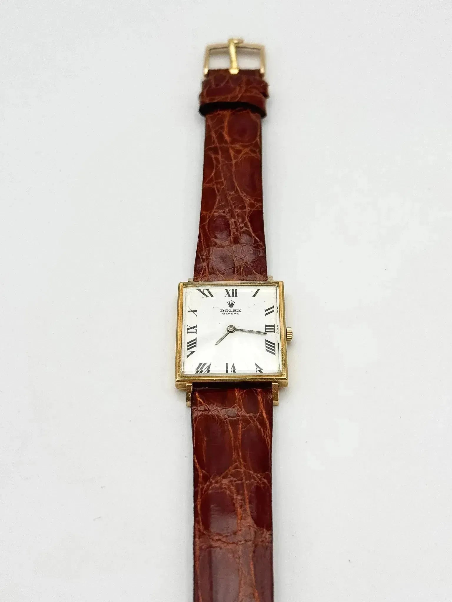 Rolex - Cellini Tank XL Or jaune 18k 3603 - 1960s - Atelier Victor - Vintage Shop